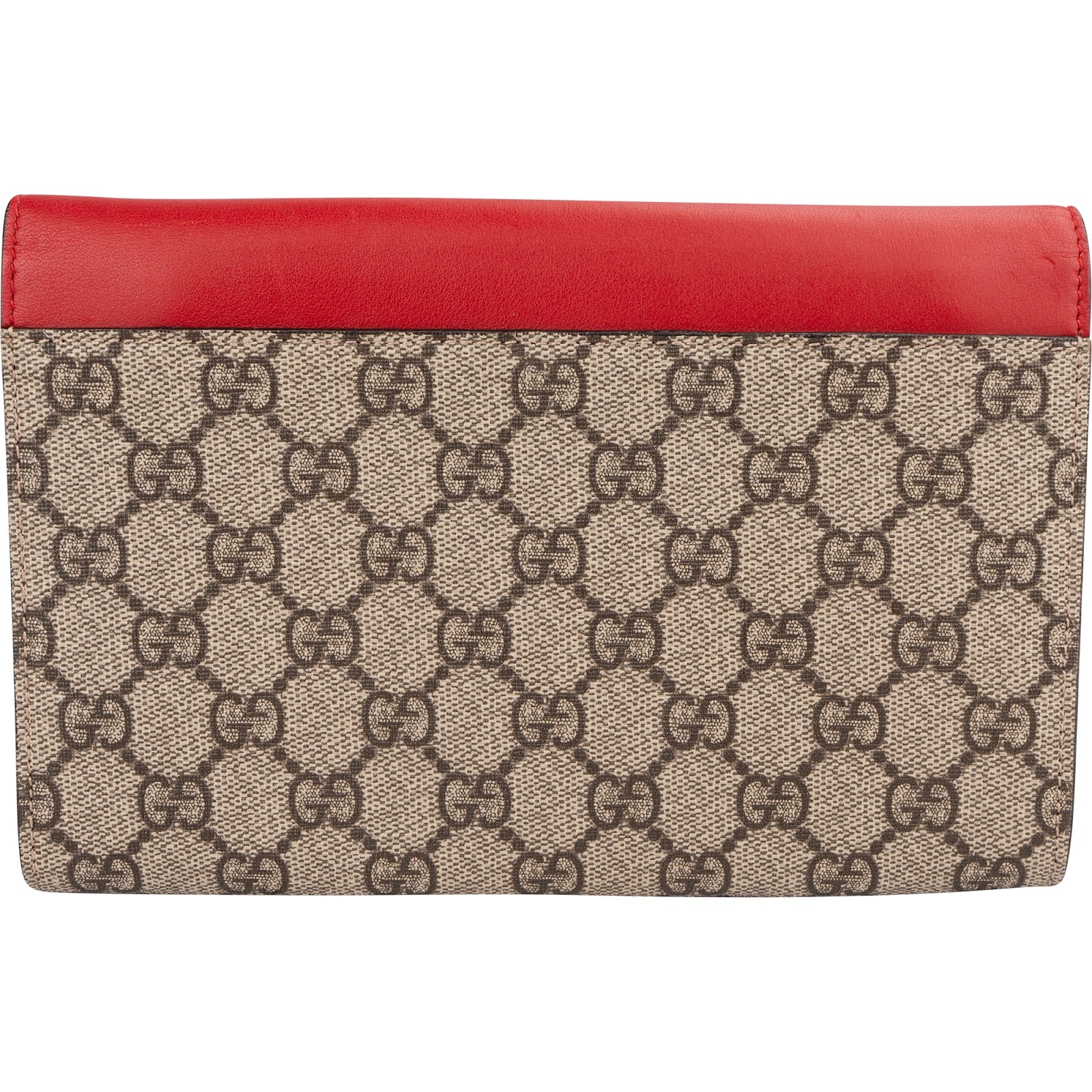 Gucci - GG Supreme Pearl Studded Wallet Clutch