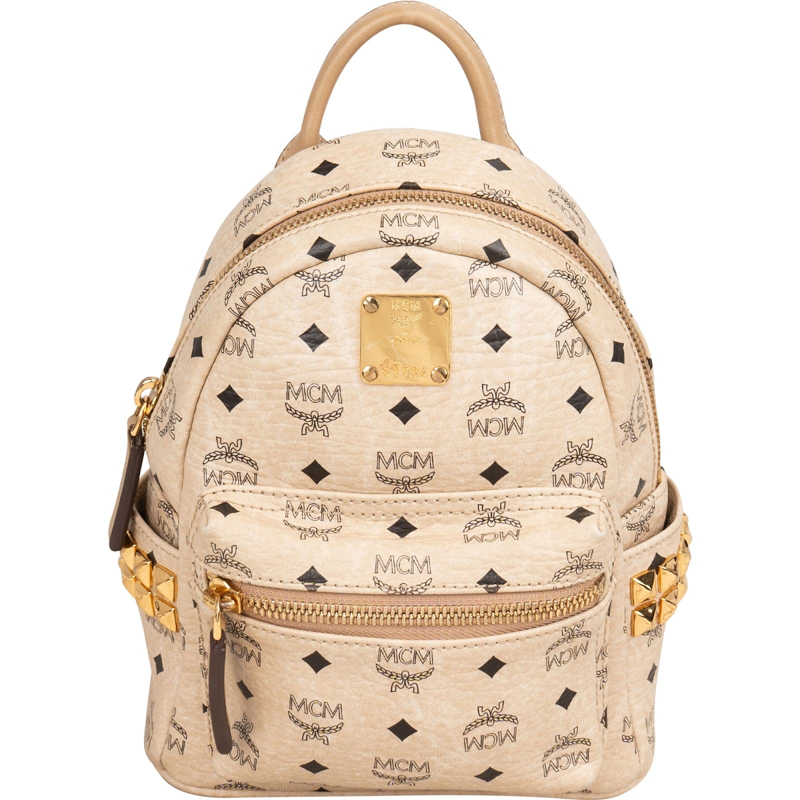 MCM Monogram Visetos Stark Mini Backpack