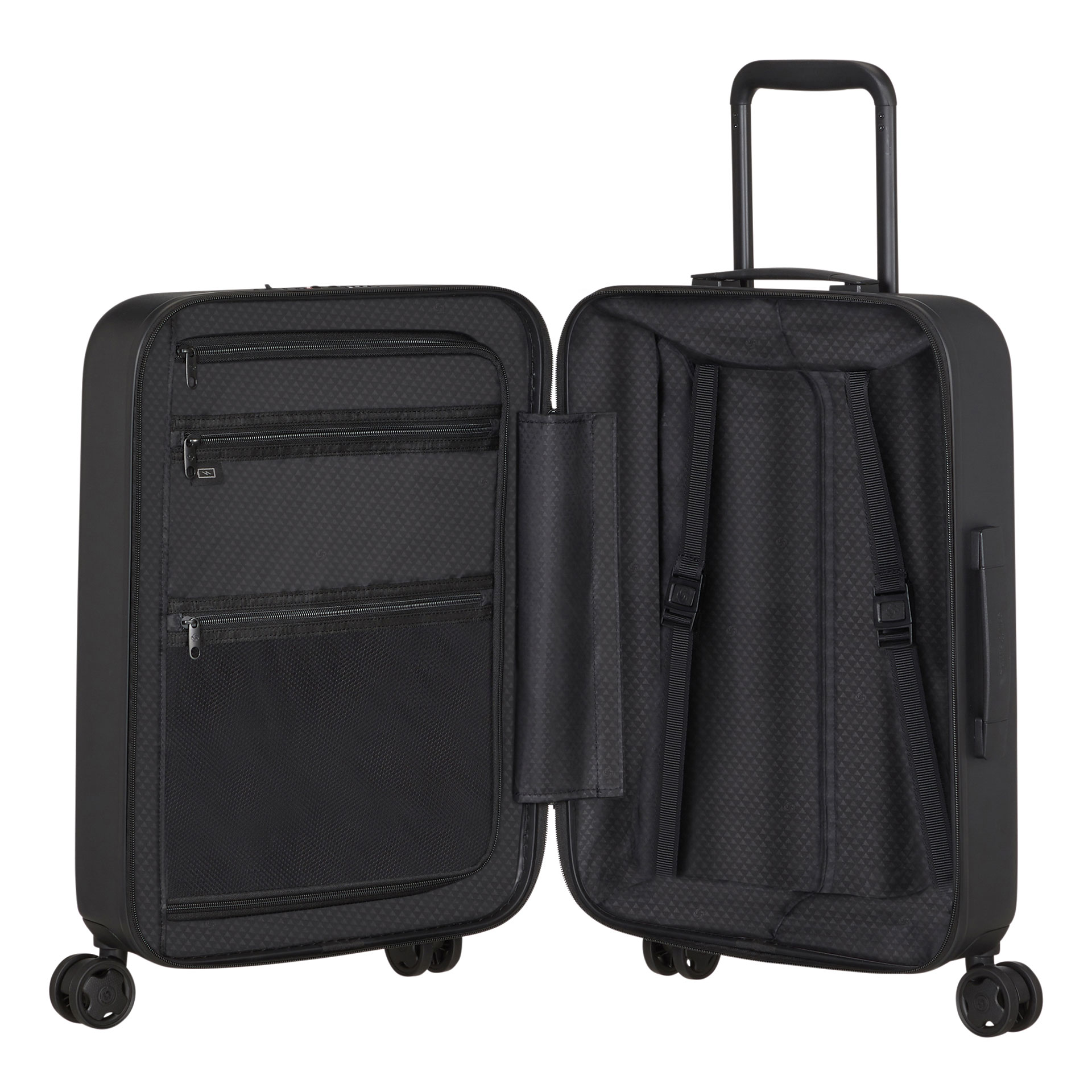 QUADRIX bagaż kabinowy z 4 kółkami rozmiar 55/20 - Czarny