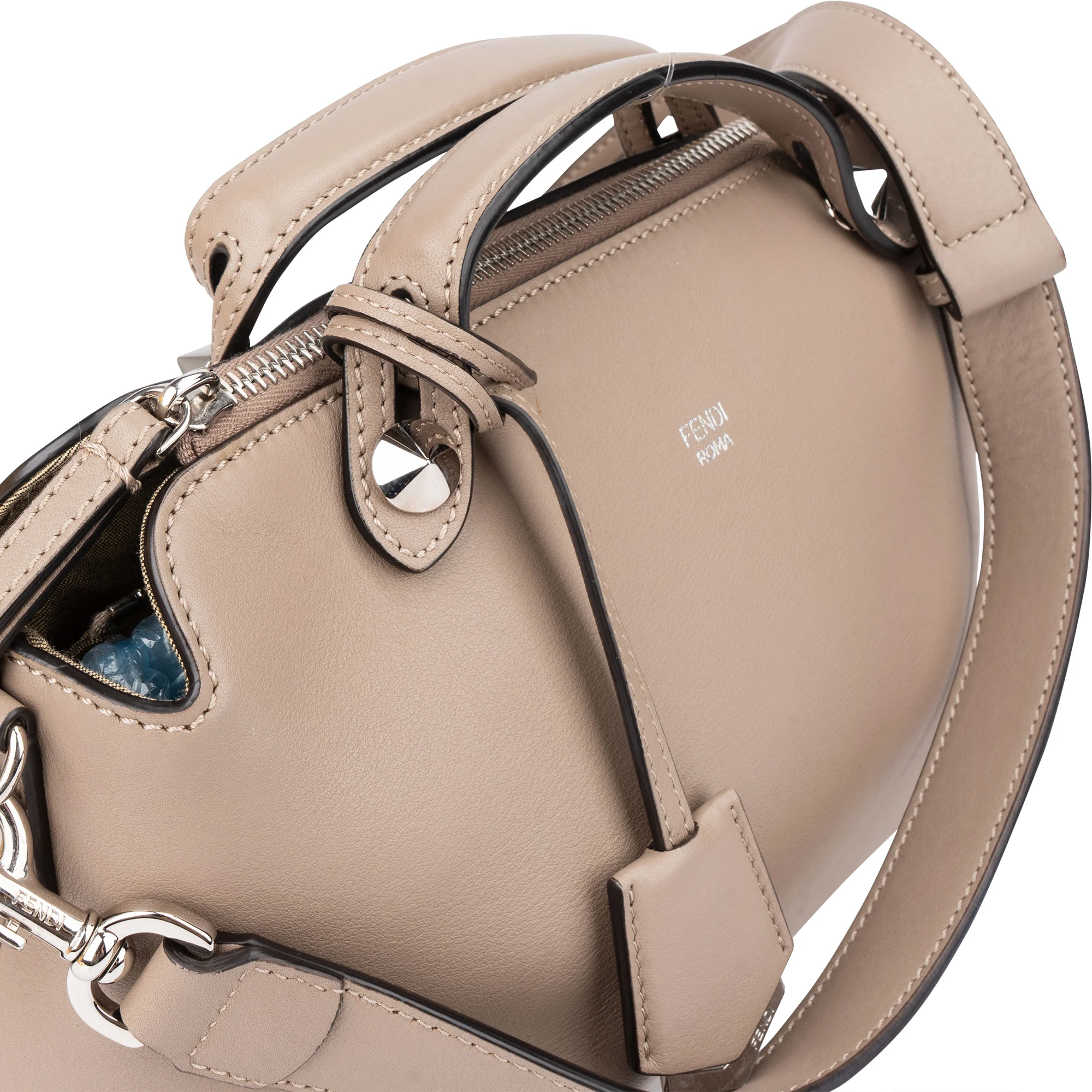Fendi Taupe Leather By The Way Handbag
