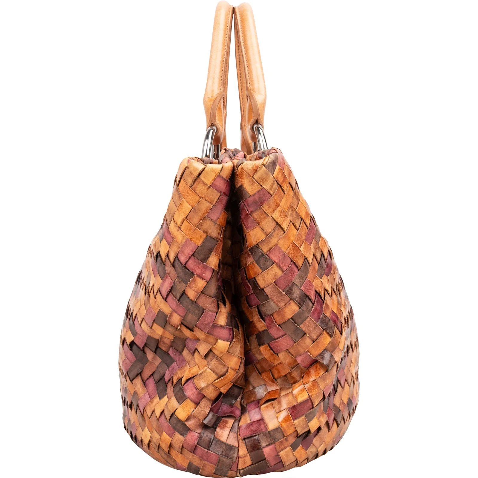 Miu Miu Intrecciato Multicolor Stone Handbag