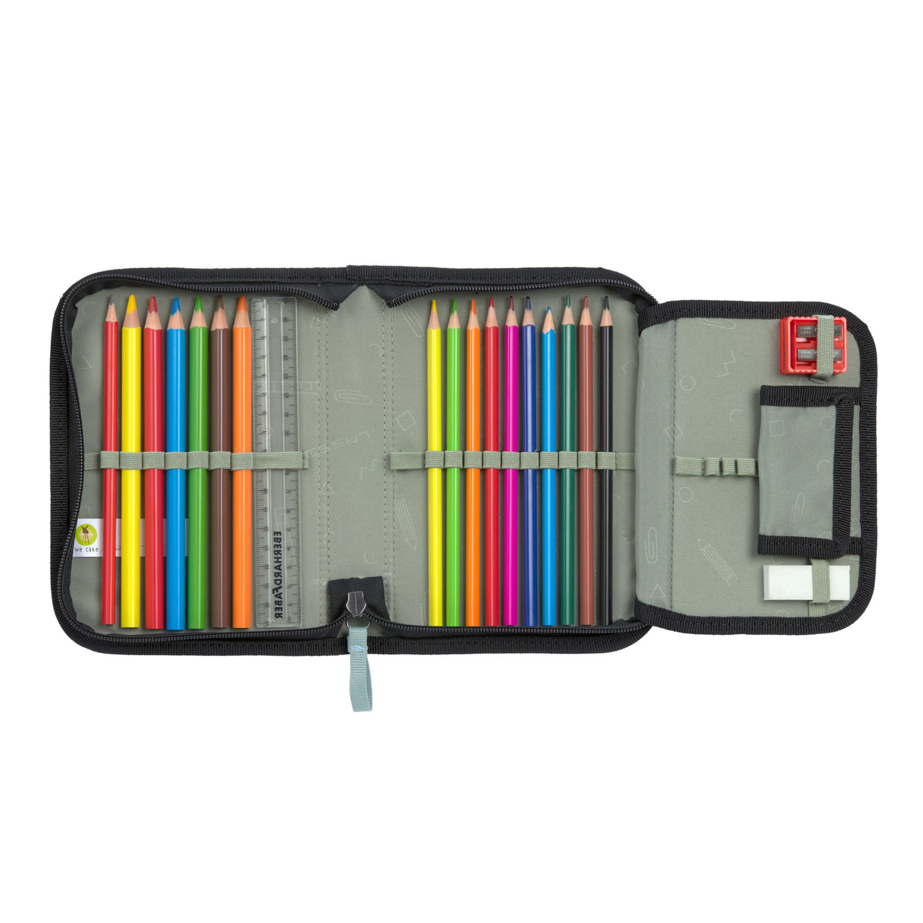 School Set Slim Unique Schulranzenset 6tlg. - black