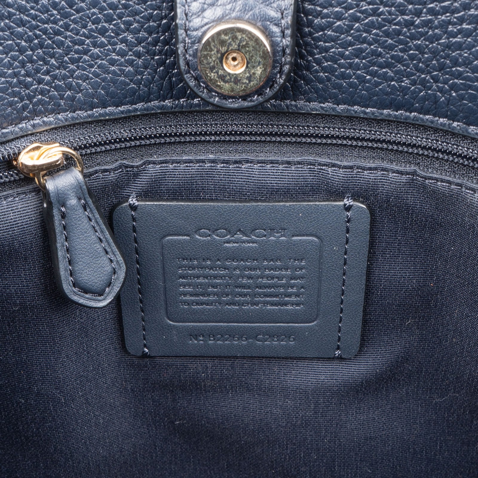 Coach Monogram Signature Chambray Denim Handbag