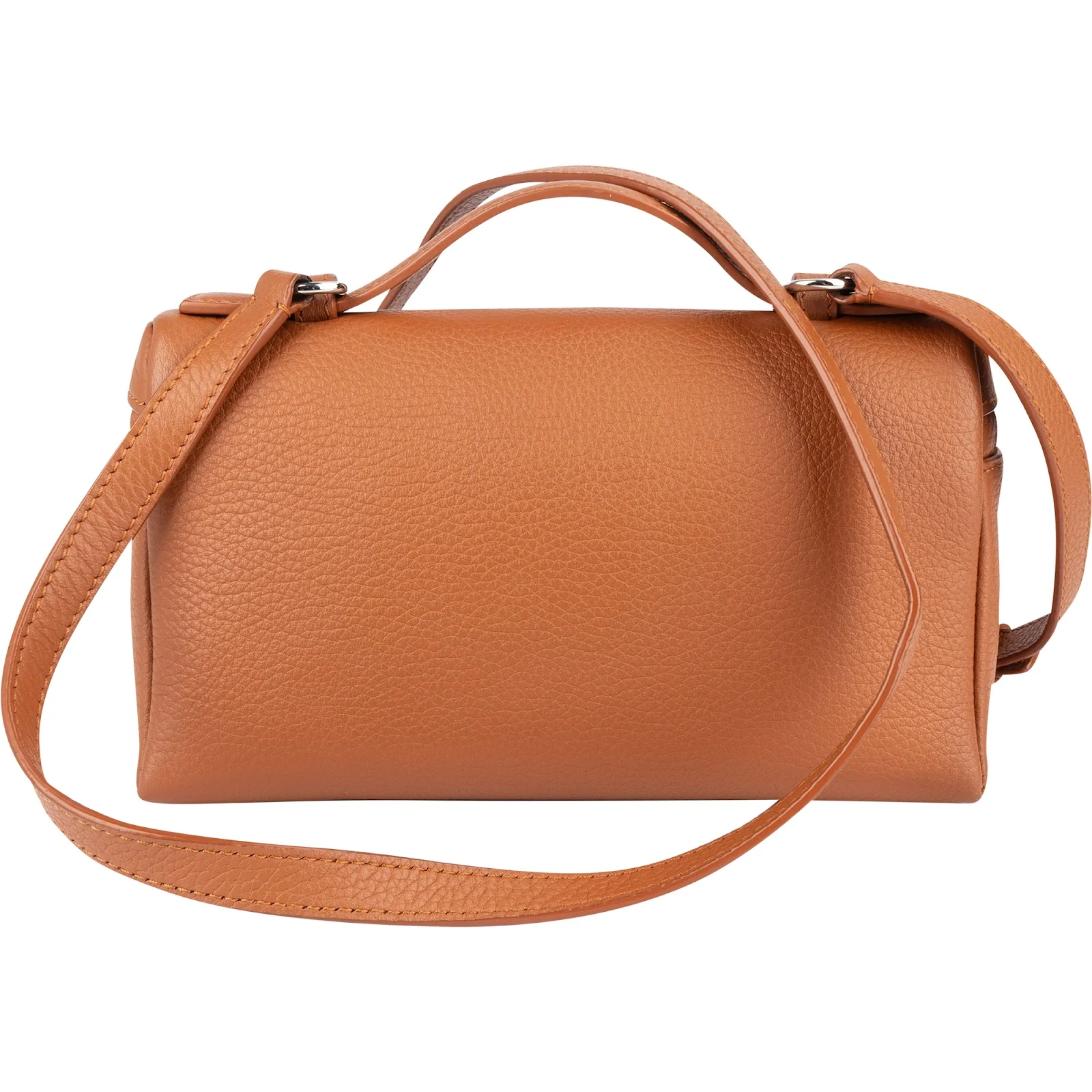 Loro Piana Grained Calfskin Pocket L19 Crossbody Bag