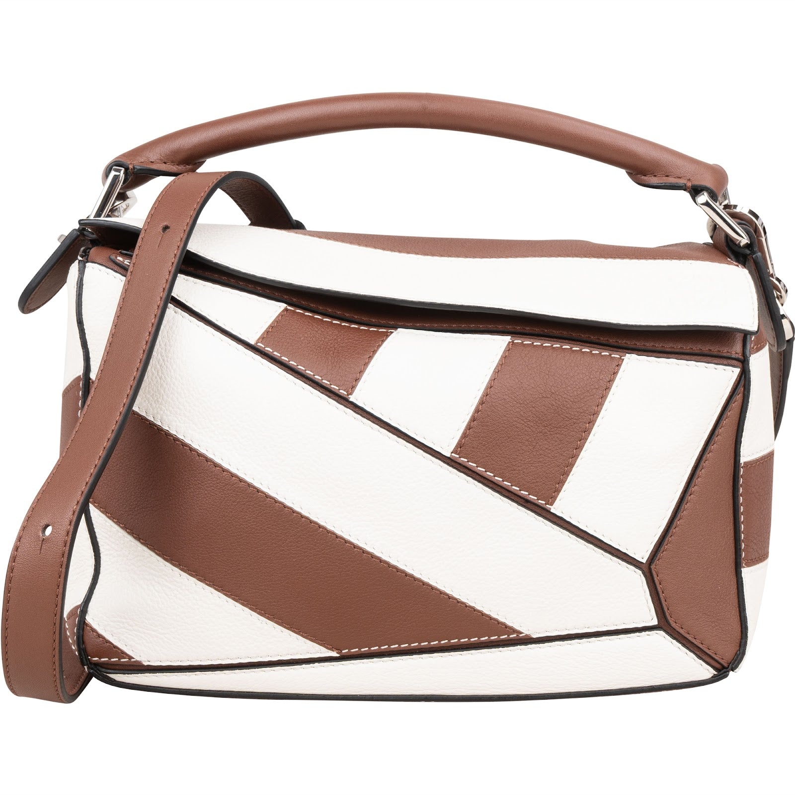 Torebka Loewe Striped Leather Puzzle