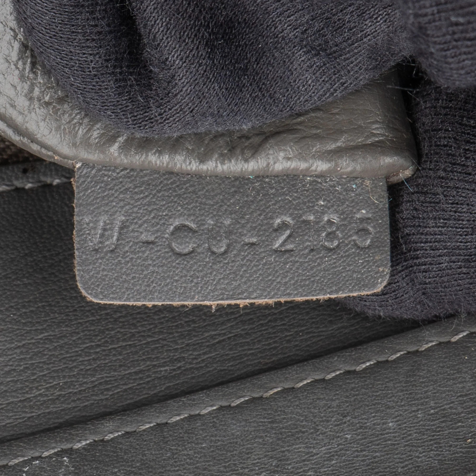 Céline Grey Leather Luggage Handbag