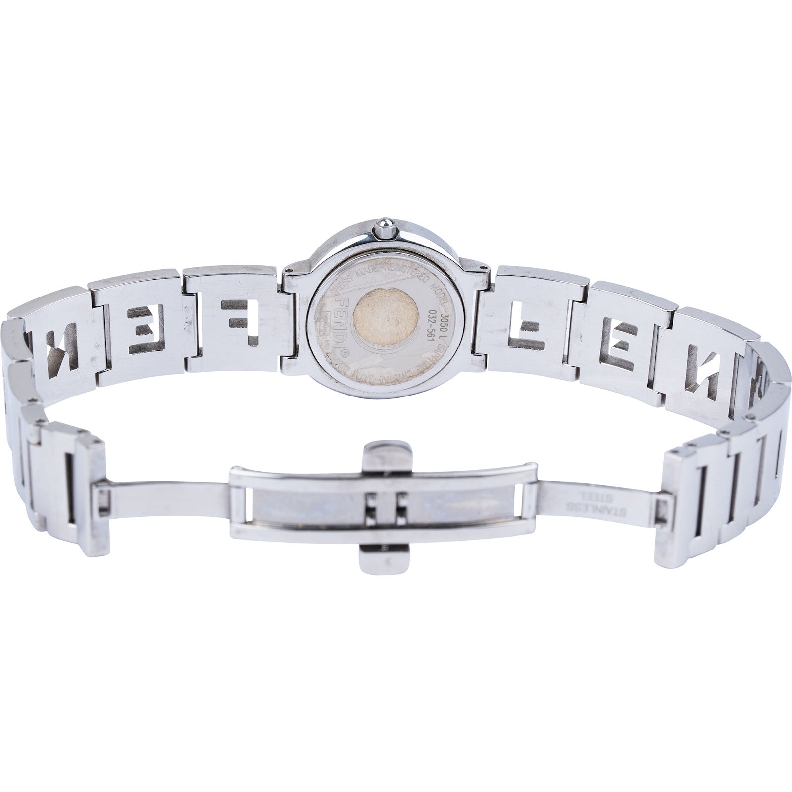 Fendi - Silver Tone F Emblem 3050L Damenuhr