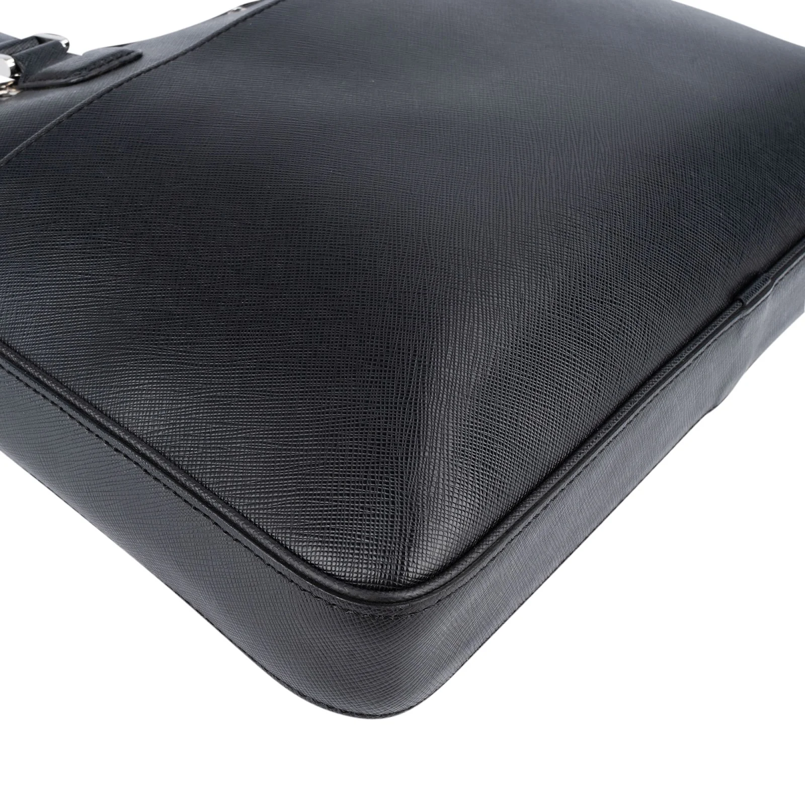 Montblanc Black Saffiano Leather Sartorial Aktentasche