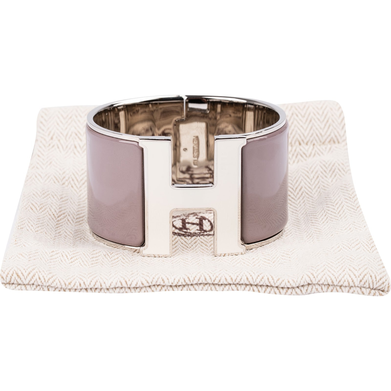 Hermès - Lilac Clic H Wide Armband