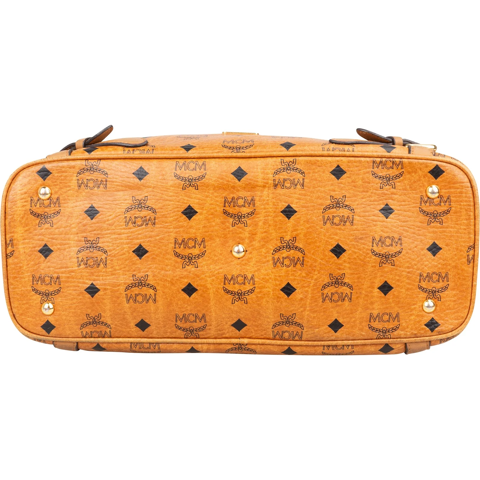 MCM Monogram Visetos Hobo Shopper Handbag