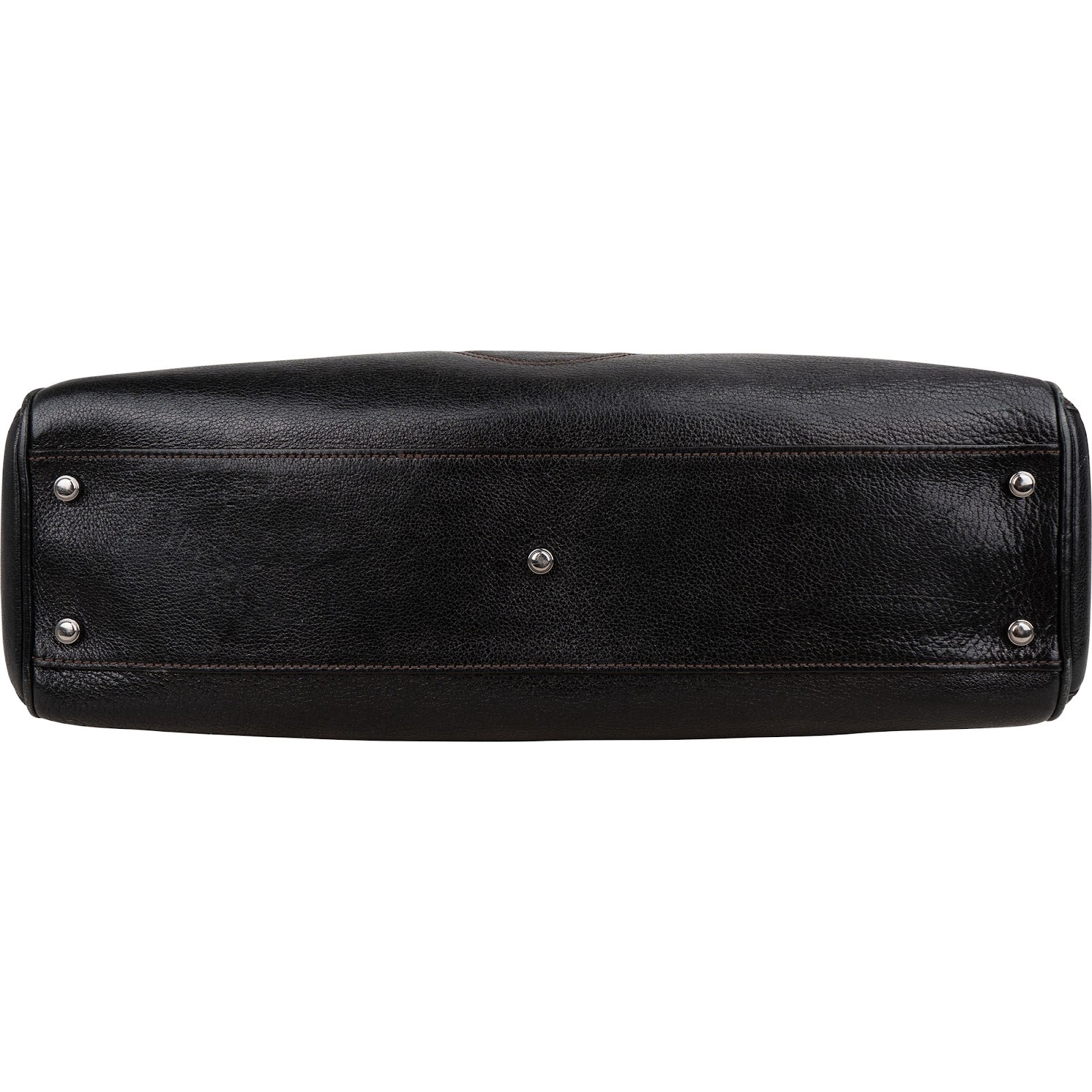 Cartier Black Grained Leather Marcello de Cartier Handbag