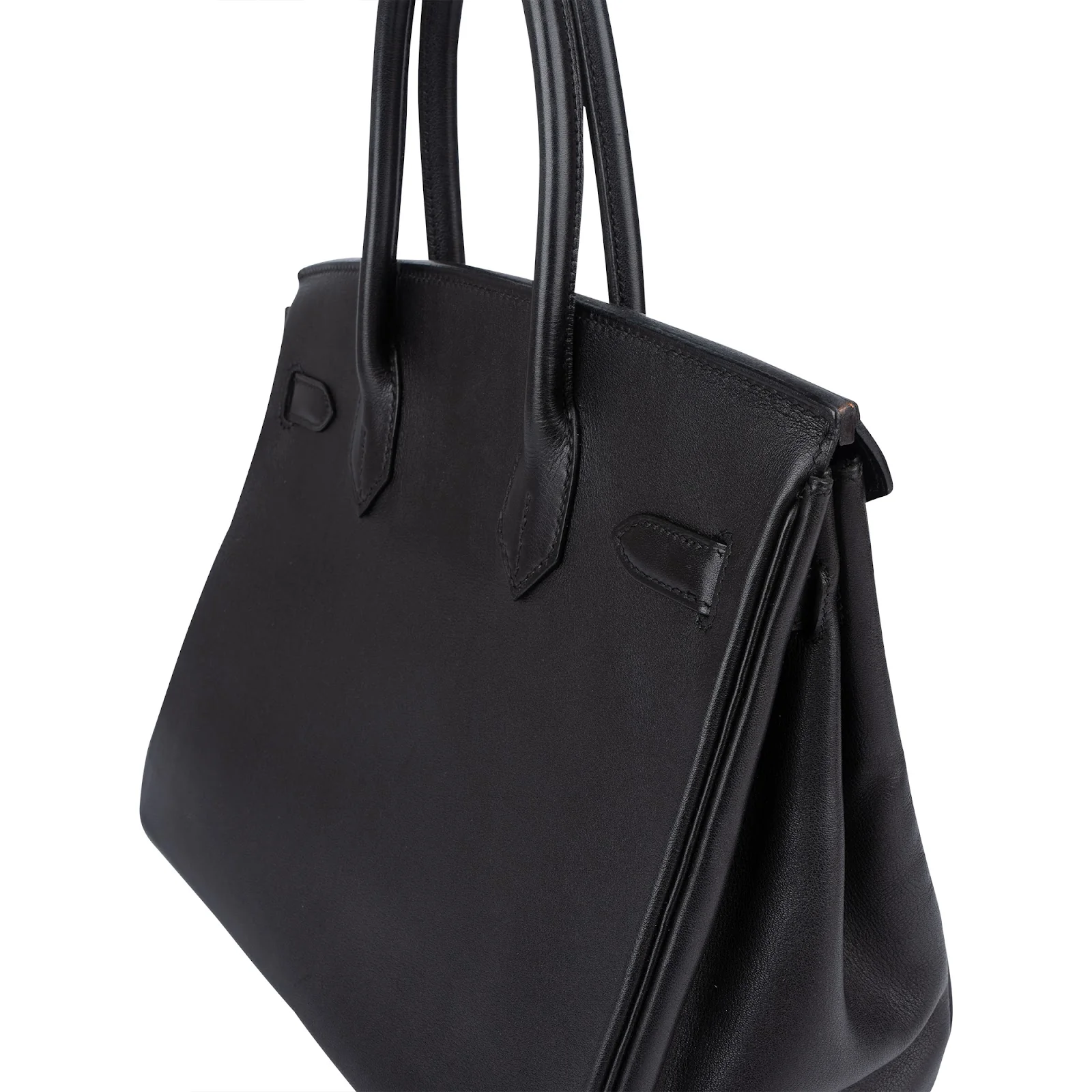 Hermès Noir Swift Leather Birkin 30 Handbag