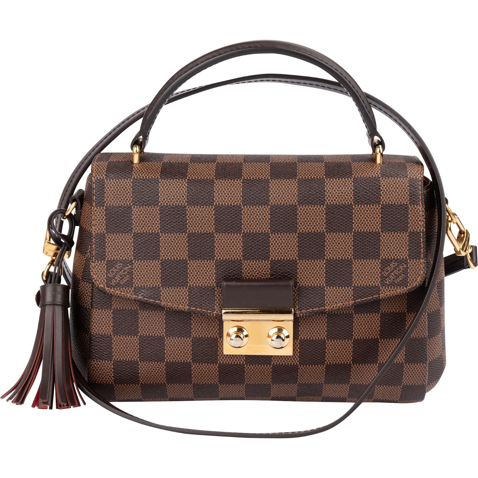 Louis Vuitton Monogram Damier Ebene Croisette Handbag