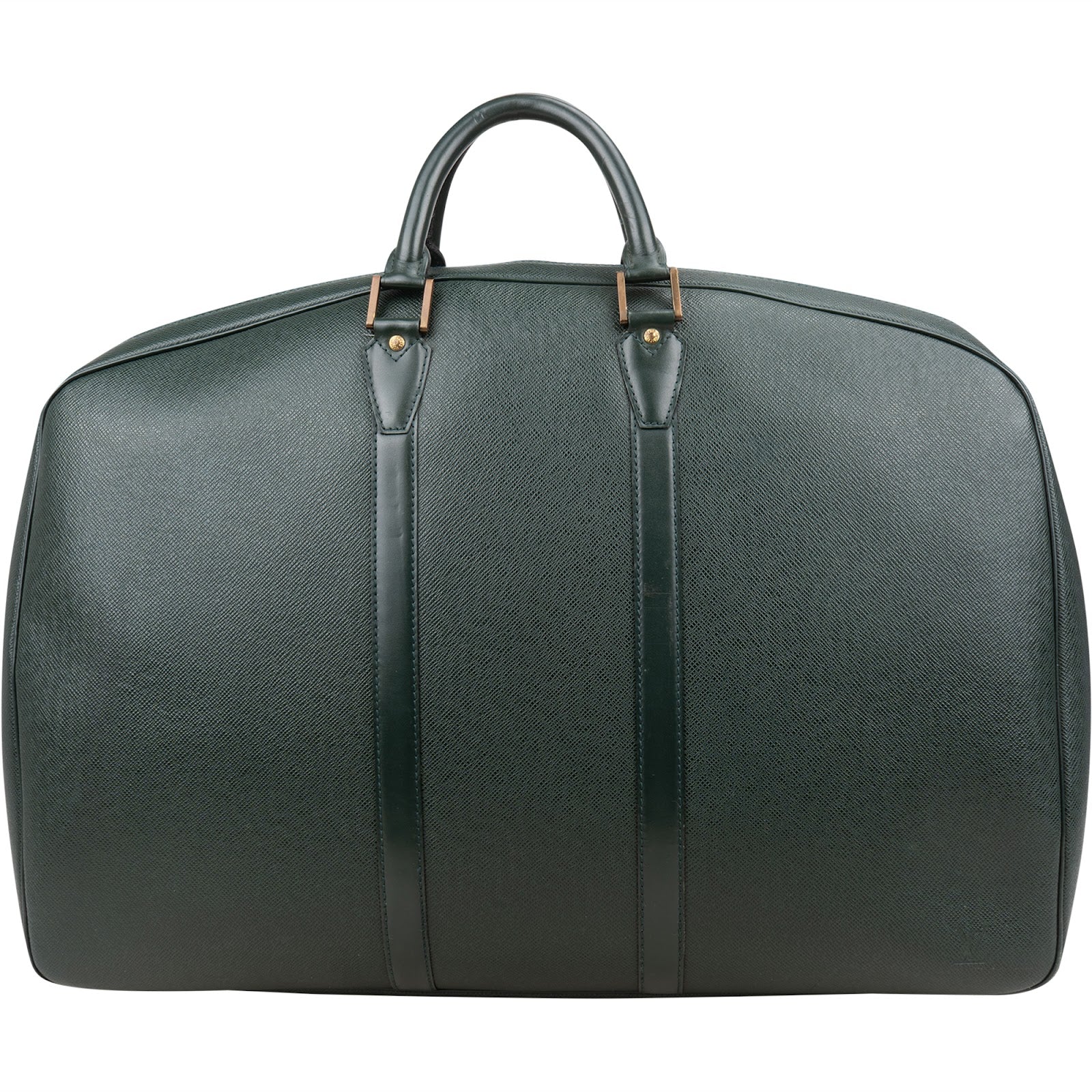 Louis Vuitton Green Taiga Leather Helanga Clip Reisetasche