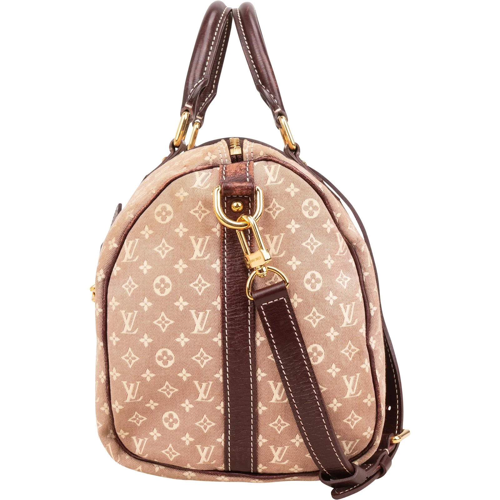 Louis Vuitton Monogram Mini Lin Speedy 30 Bandoulière  Boston Bag
