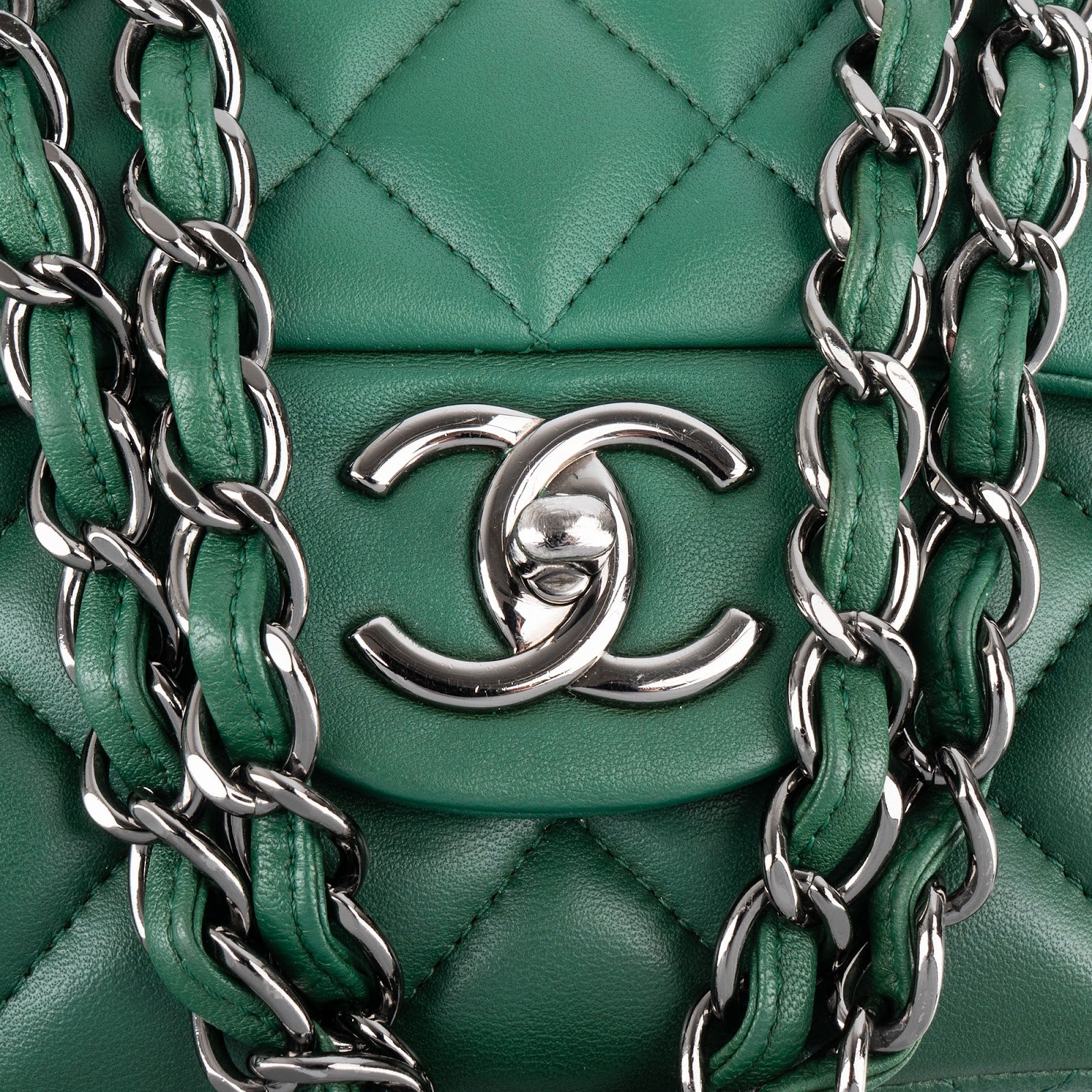 Chanel Quilted Lambskin Maxi Double Flap Crossbody Bag