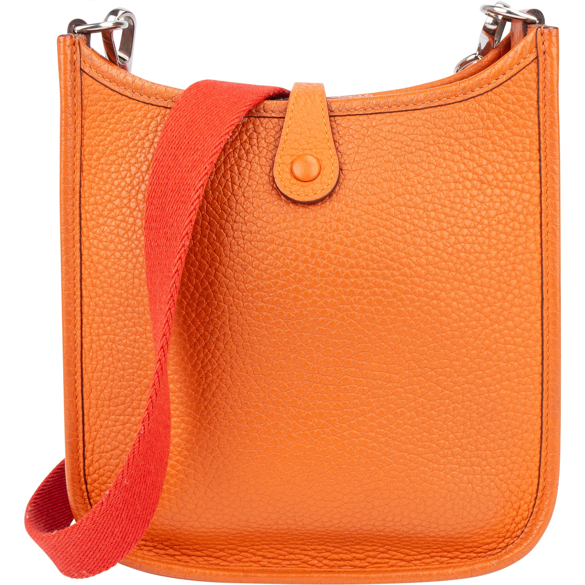 Hermès Orange Clemence Leather Evelyne 16 Crossbody Bag