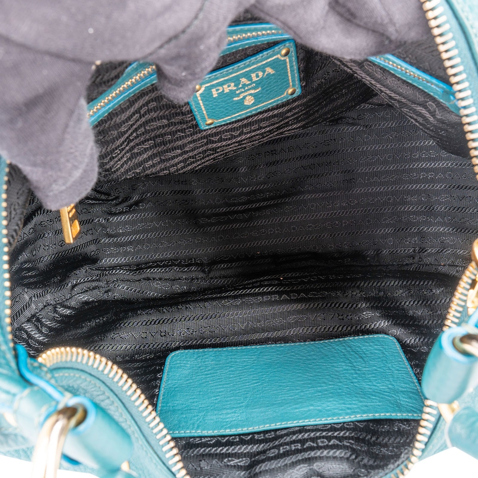 Prada Vitello Daino Leather Hobo Shoulder Bag