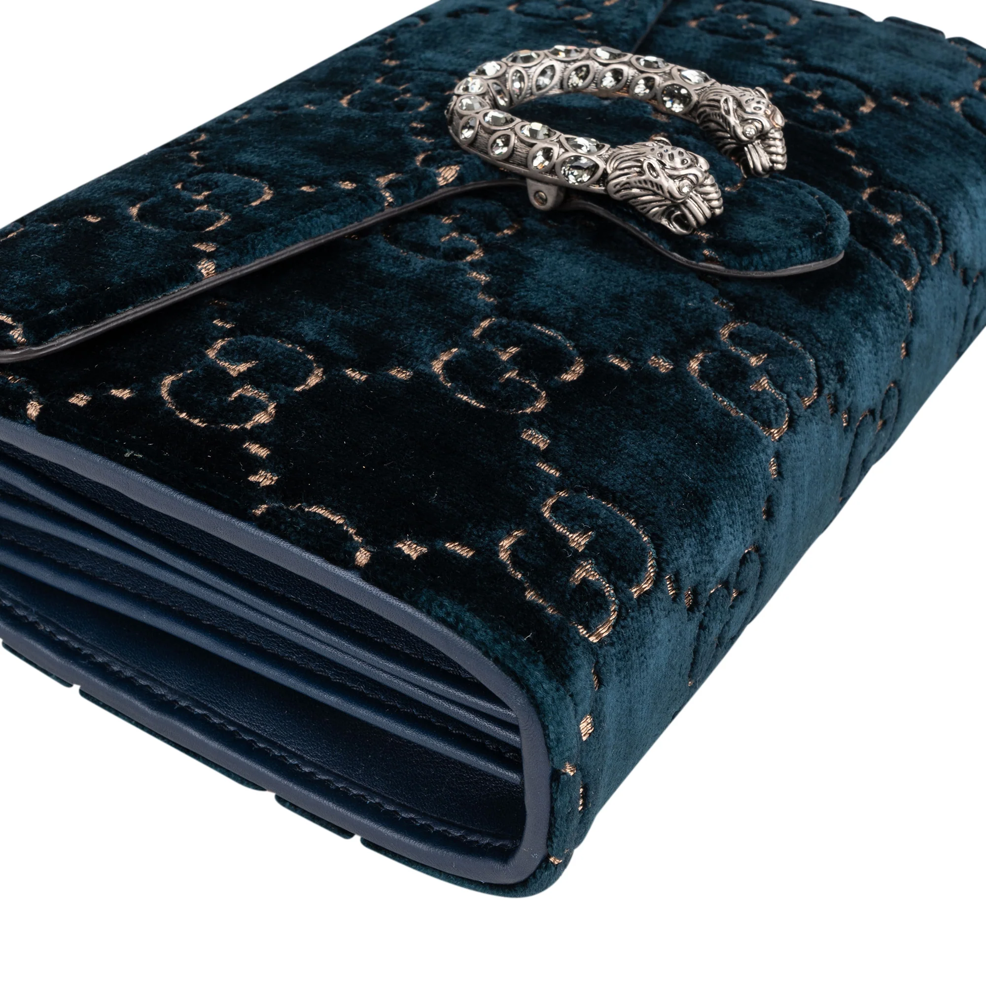 Gucci Velvet GG Monogram Dionysus Crossbody Bag
