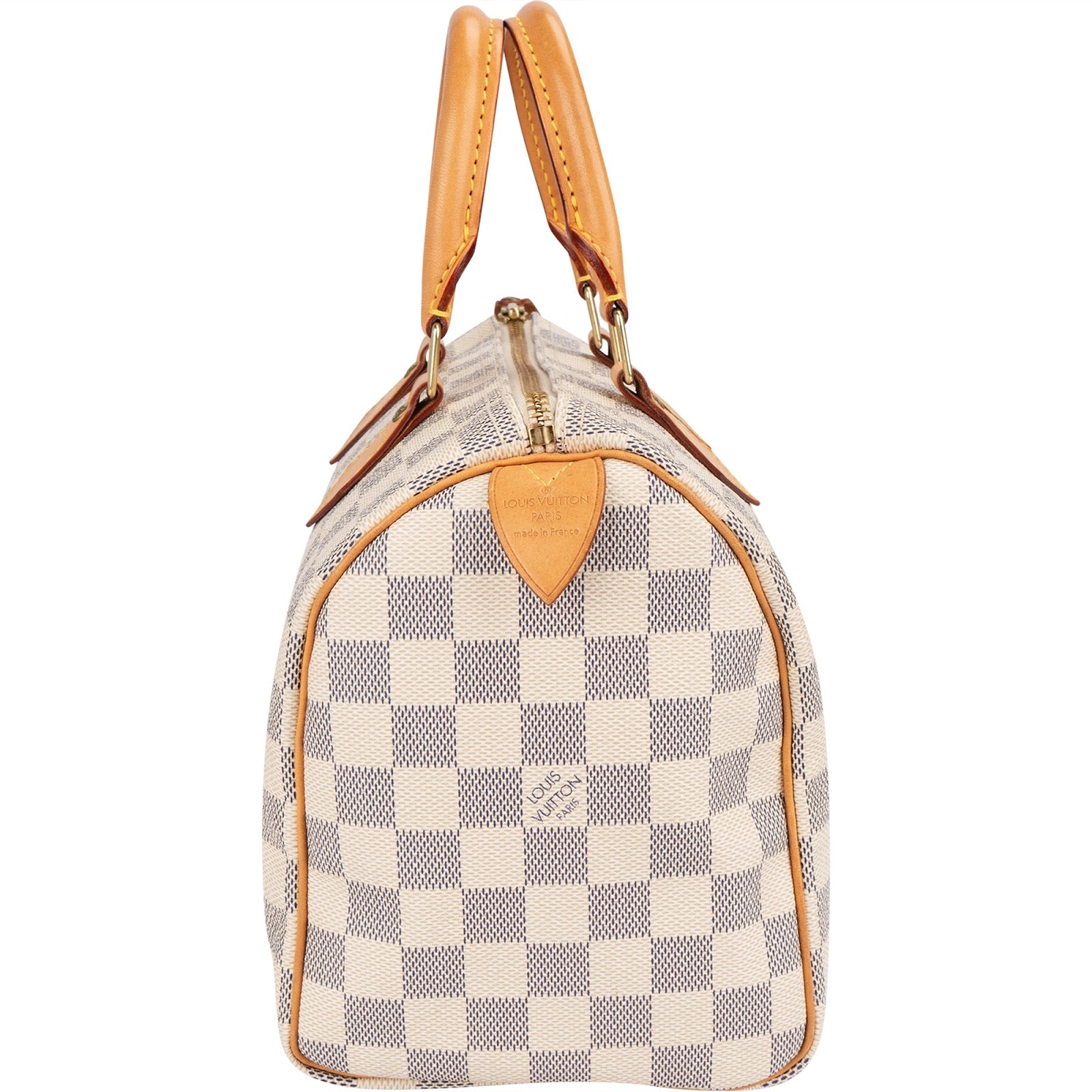 Louis Vuitton Monogram Damier Azur Canvas Speedy 25 Boston Bag