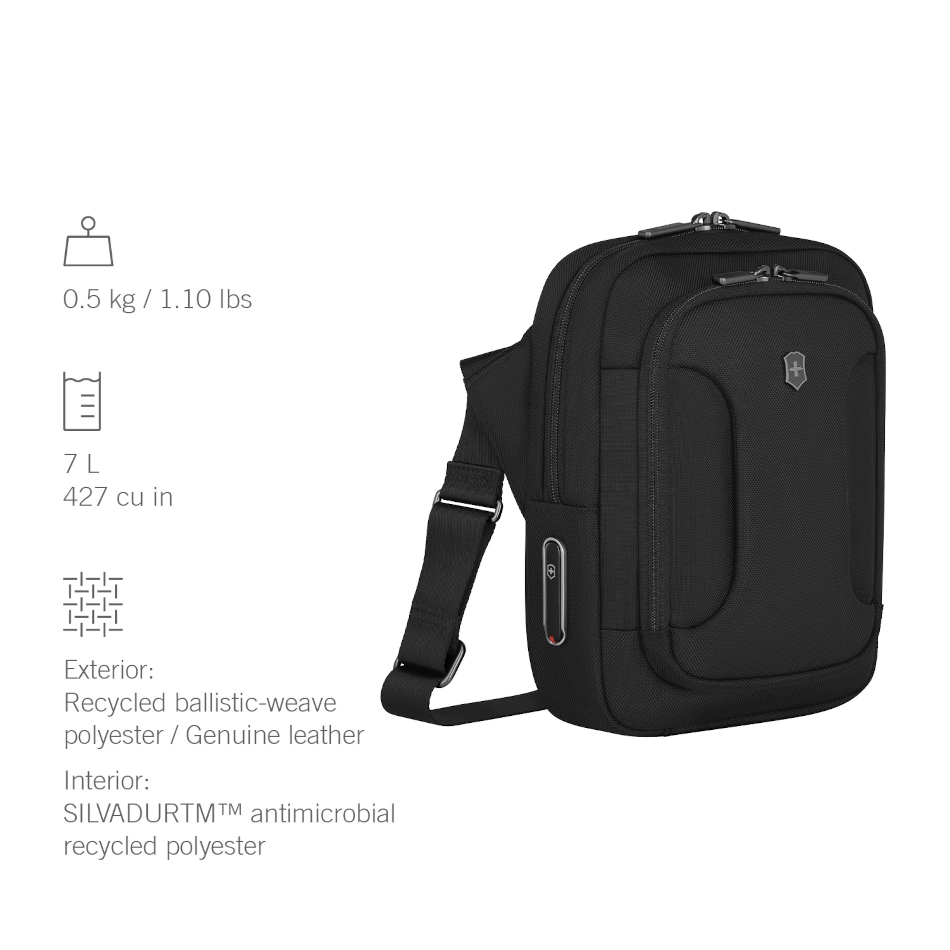 Werks Traveler 7.0 Crossbody Bag - Black