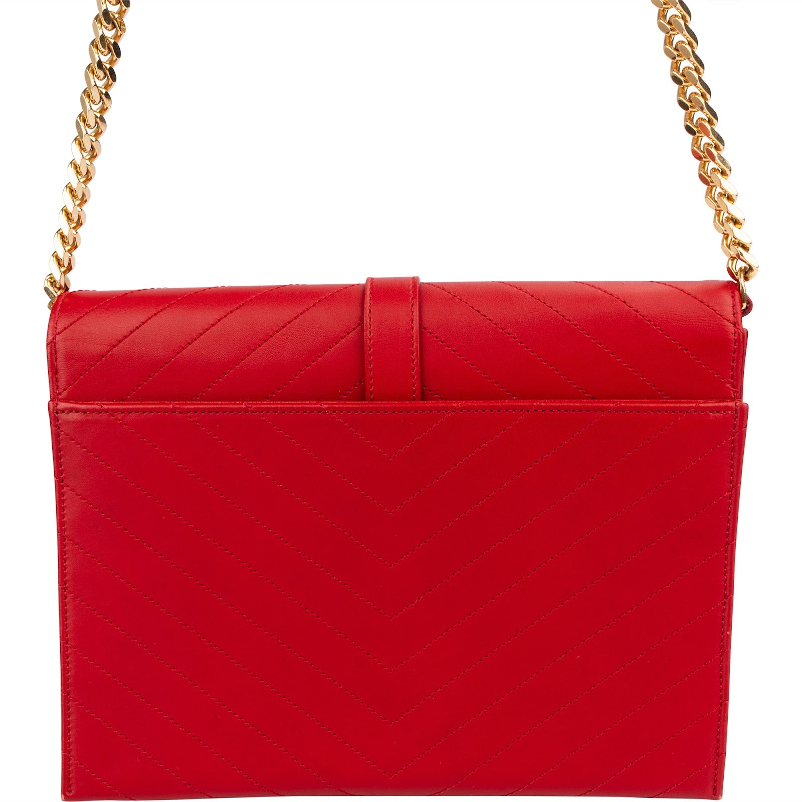 Yves Saint Laurent Quilted Calfskin Envelope Shoulder Bag
