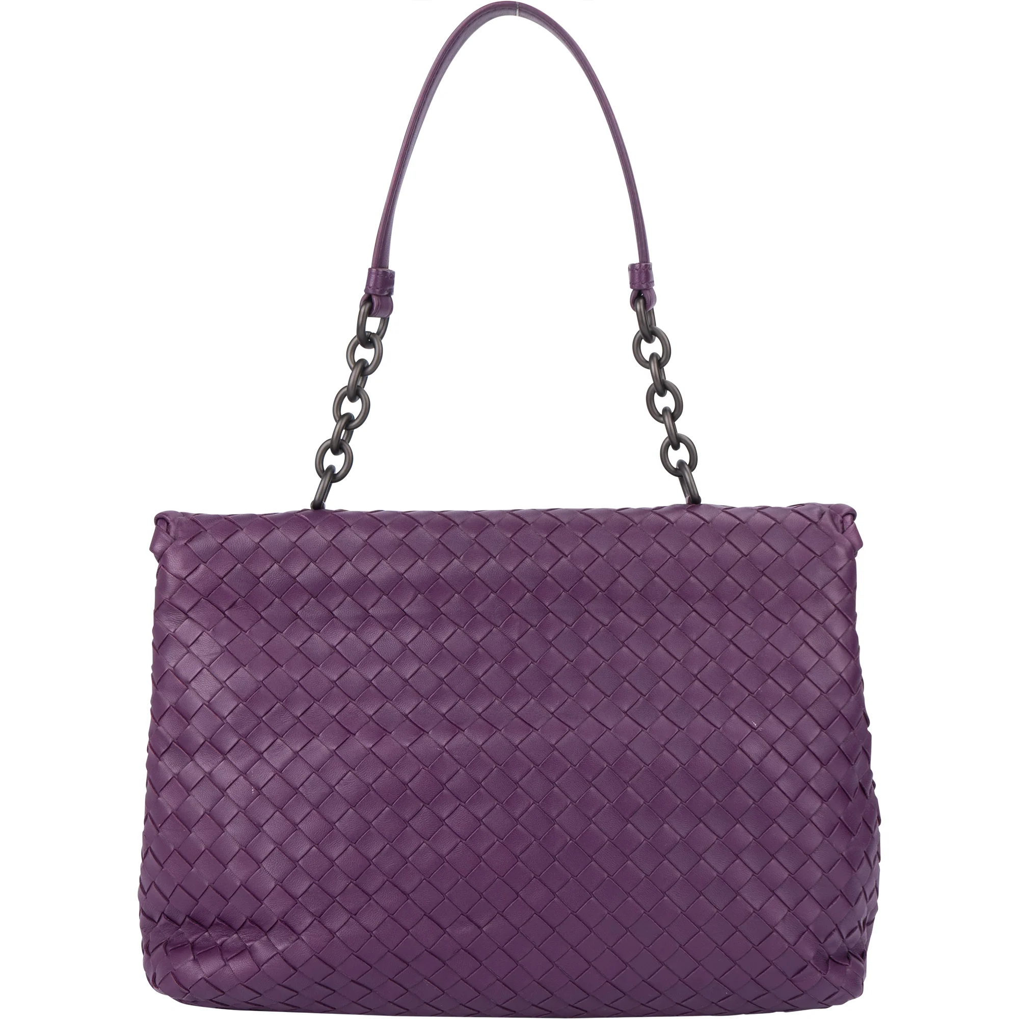 Bottega Veneta Purple Intrecciato Shoulder Bag