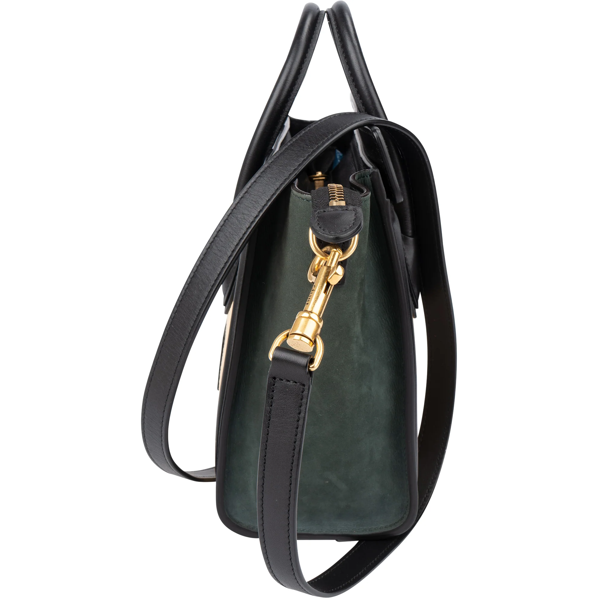 Céline Tricolor Leather Luggage Handbag
