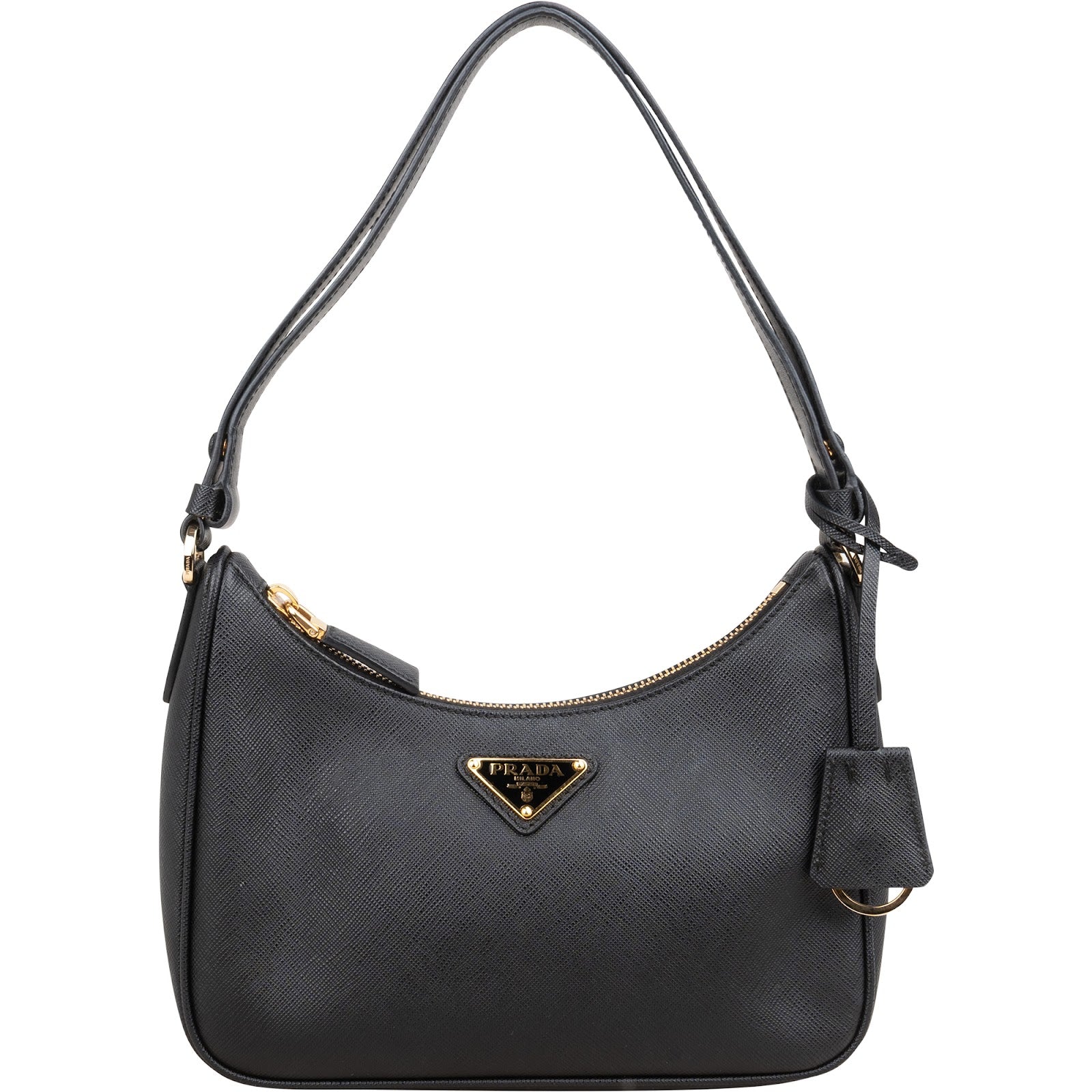 Prada Saffiano Leather Triangle Re-Edition 2005 Shoulder Bag