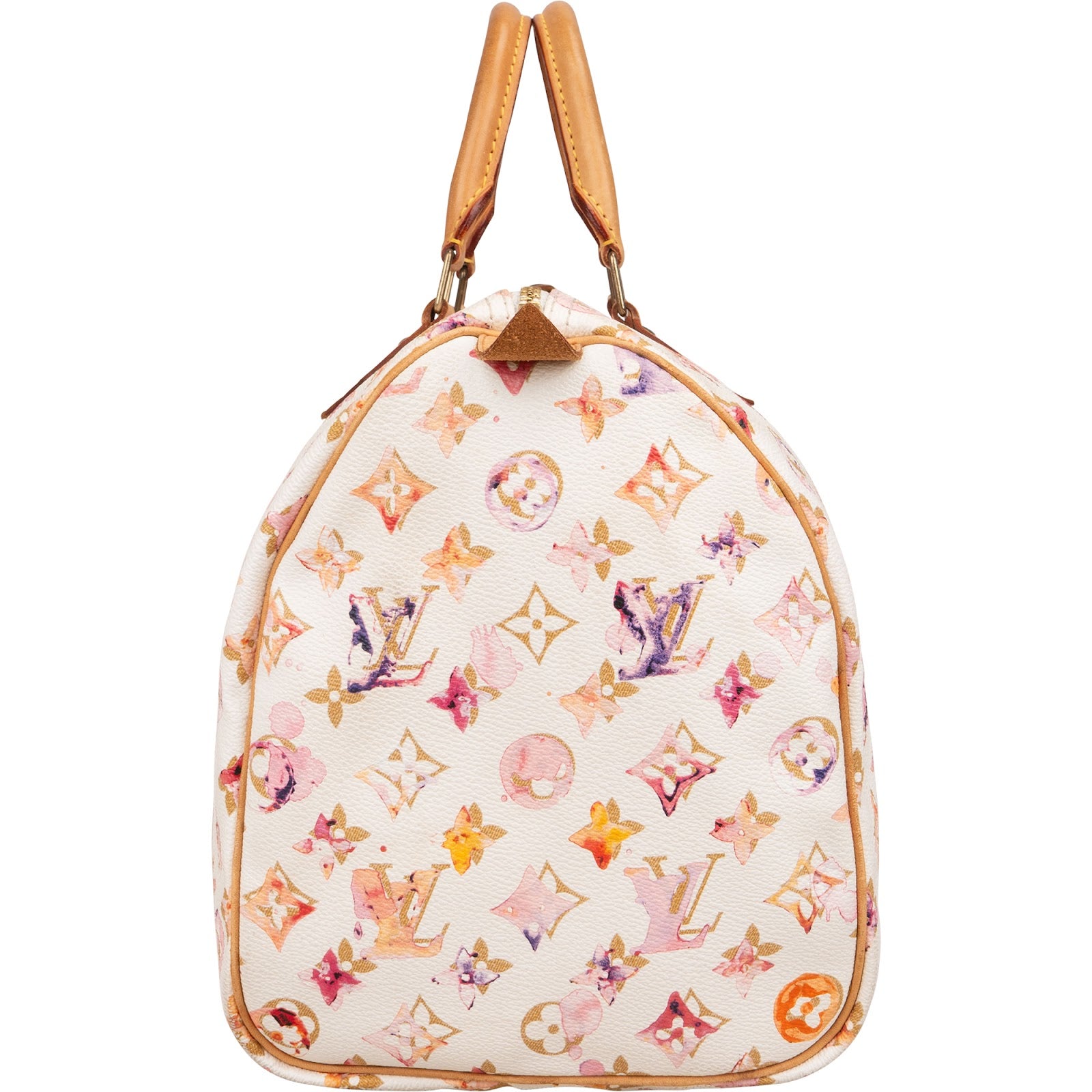 Louis Vuitton Limited Monogram Richard Prince Watercolor Speedy 35 Boston Bag