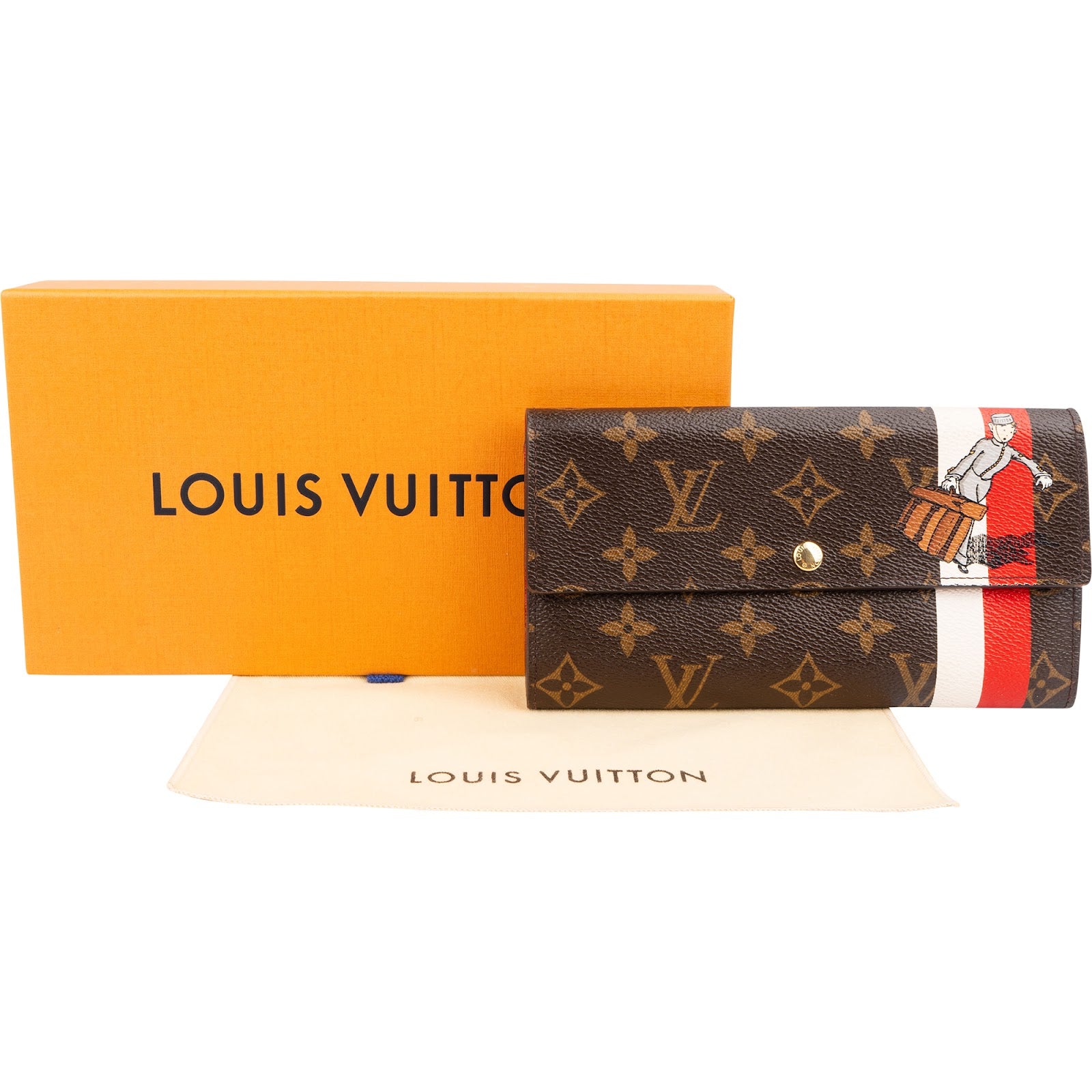 Louis Vuitton Monogram Canvas Illustre Groom Sarah Wallet