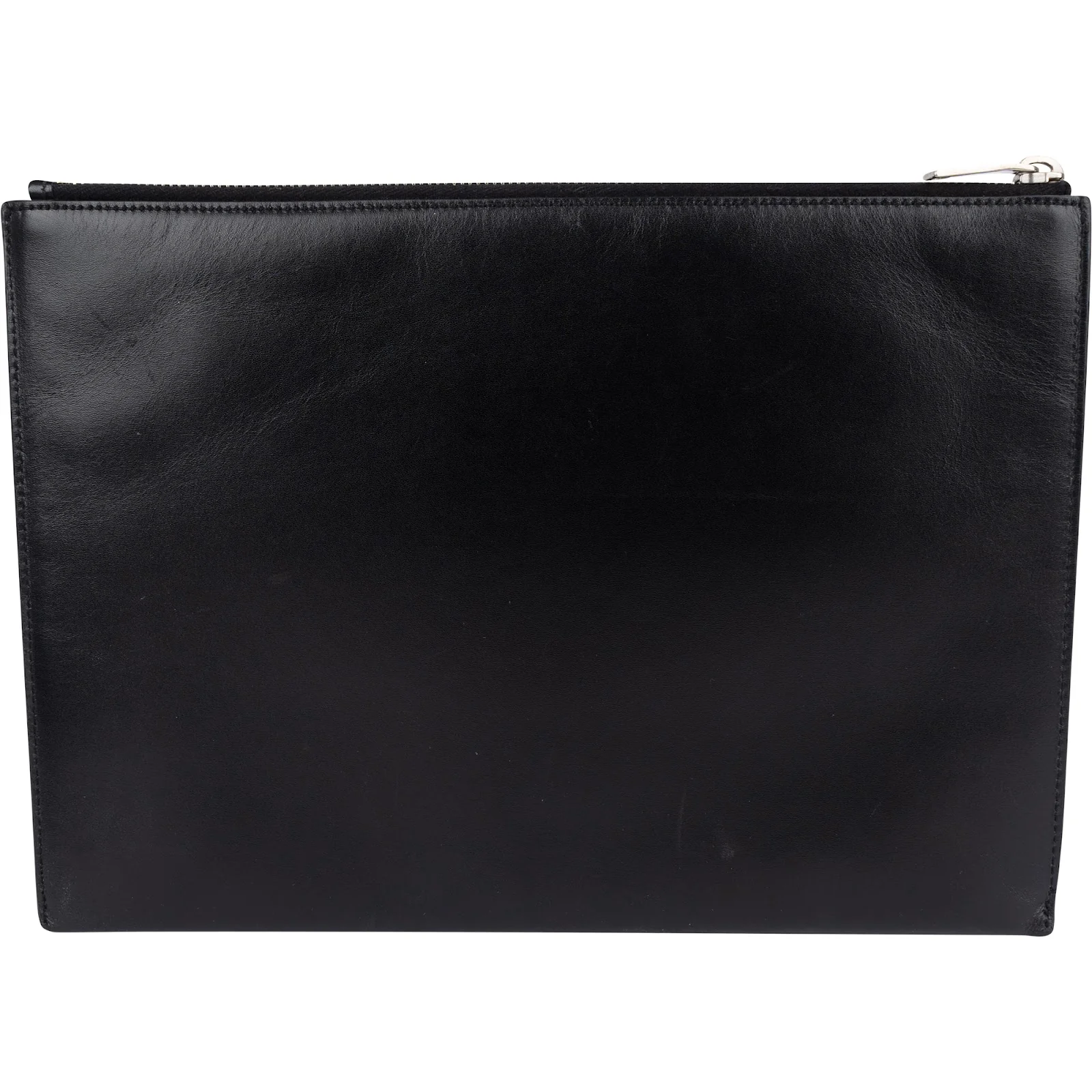 Saint Laurent Black Leather Dokumentenmappe