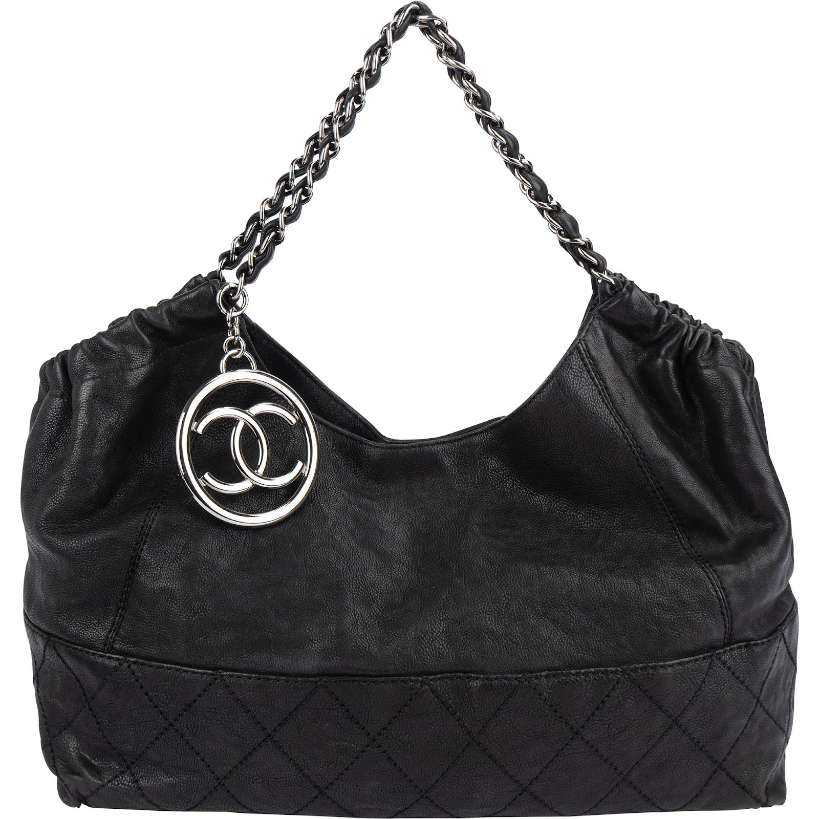 Chanel Stitchng Caviar Leather CC Handbag