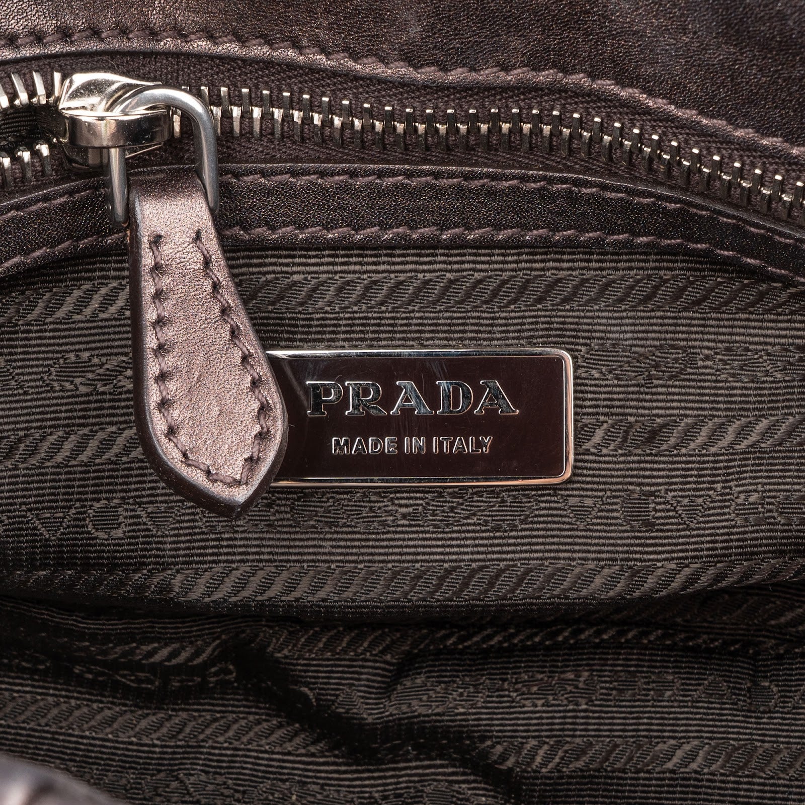 Prada Nappa Gaufre Leather Chain Shoulder Bag