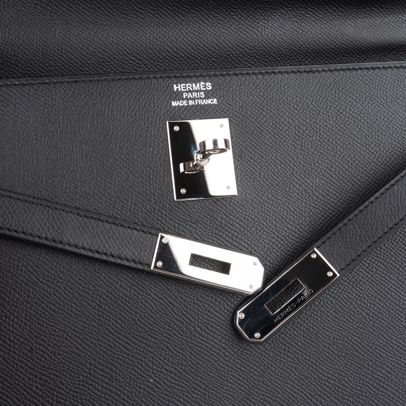 Hermès Noir Epsom Leather Sellier Kelly 35 Handbag