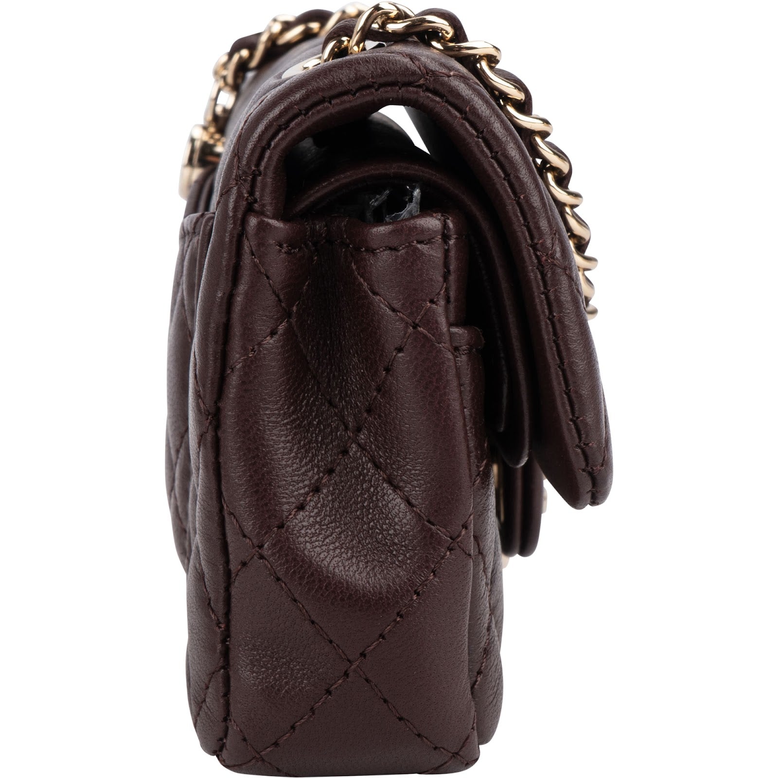 Chanel Quilted Lambskin Extra Mini Double Flap Pendant Bag