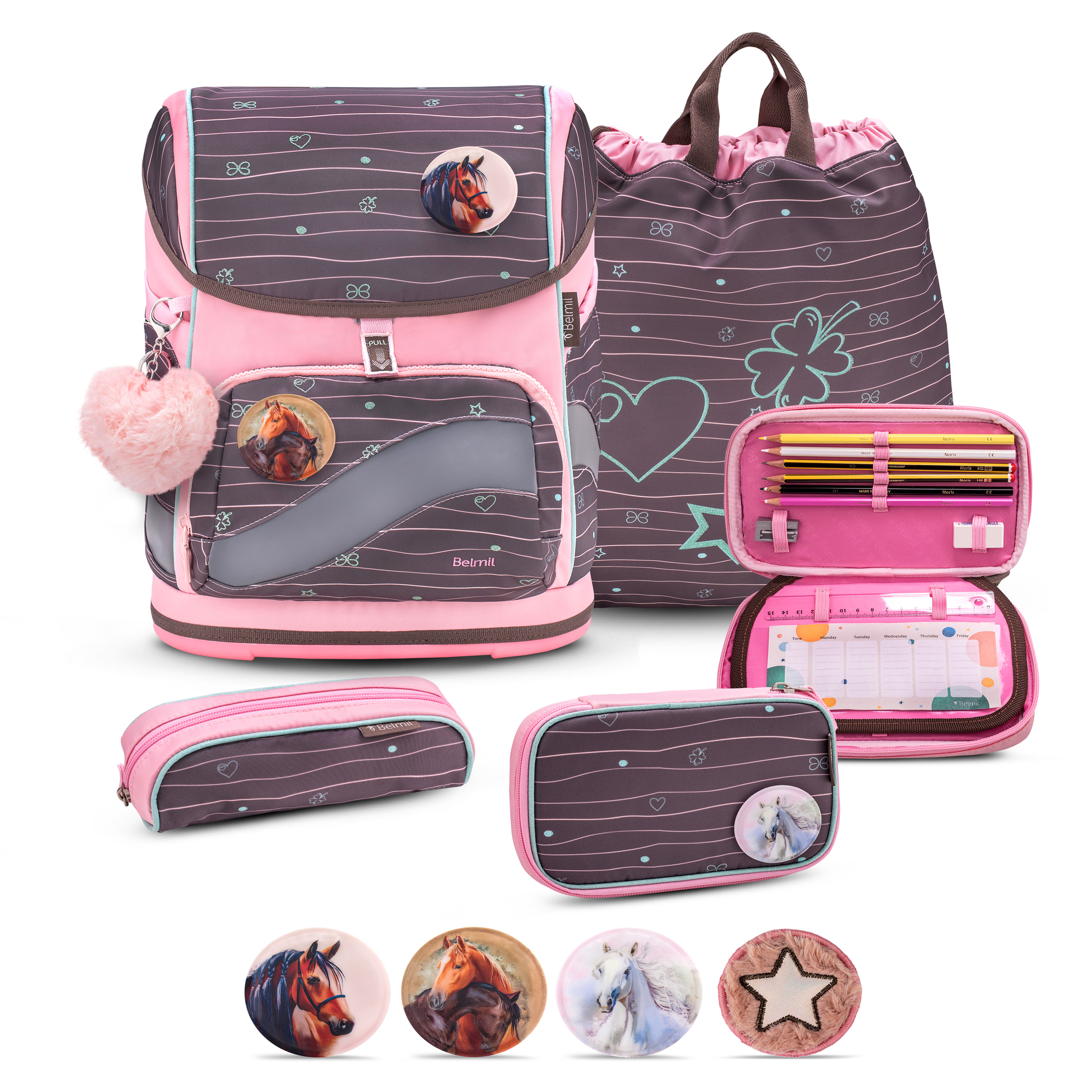 Smarty Plus Schulranzenset 5-teilig - Mint