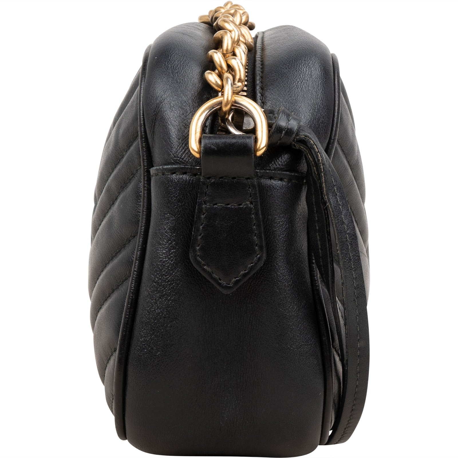 Gucci ChevronLeather GG Marmont Camera Crossbody Bag
