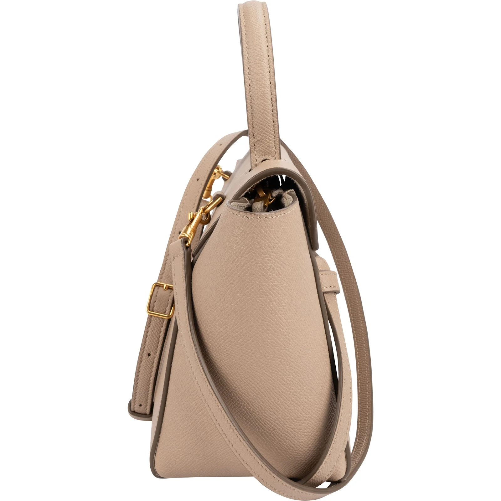 Celine Grained Leather Belt Nano Handbag