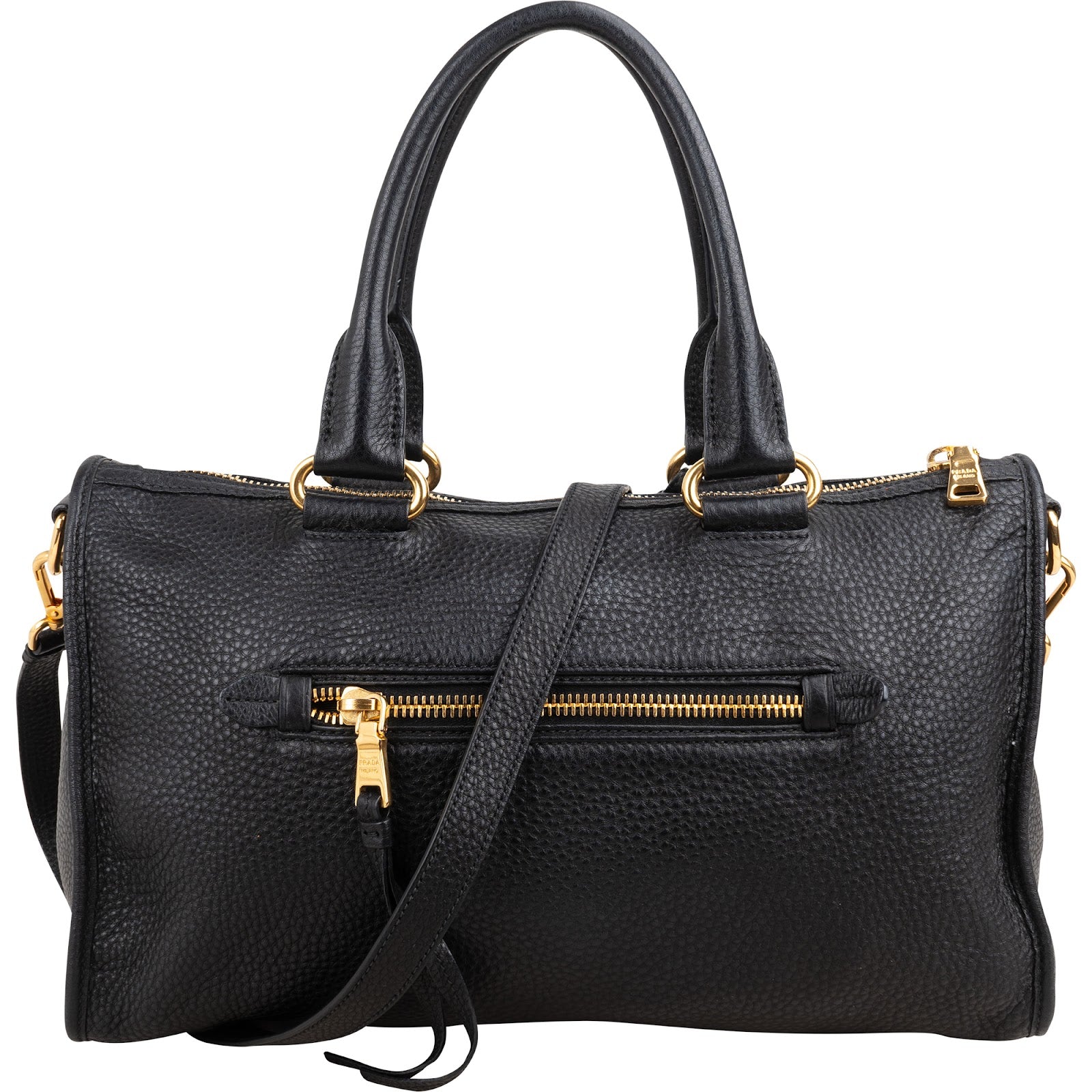 Prada - Vitello Daino leren City-handtas