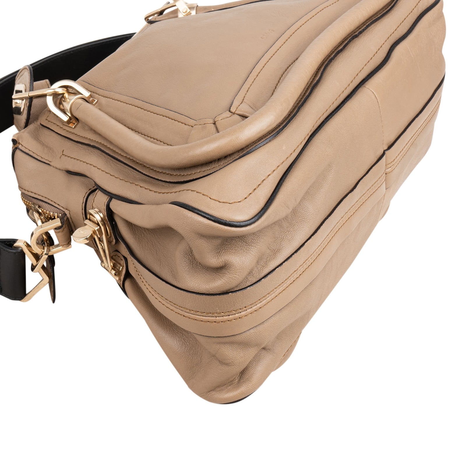 Chloé Paraty-handtas van gekorreld leer