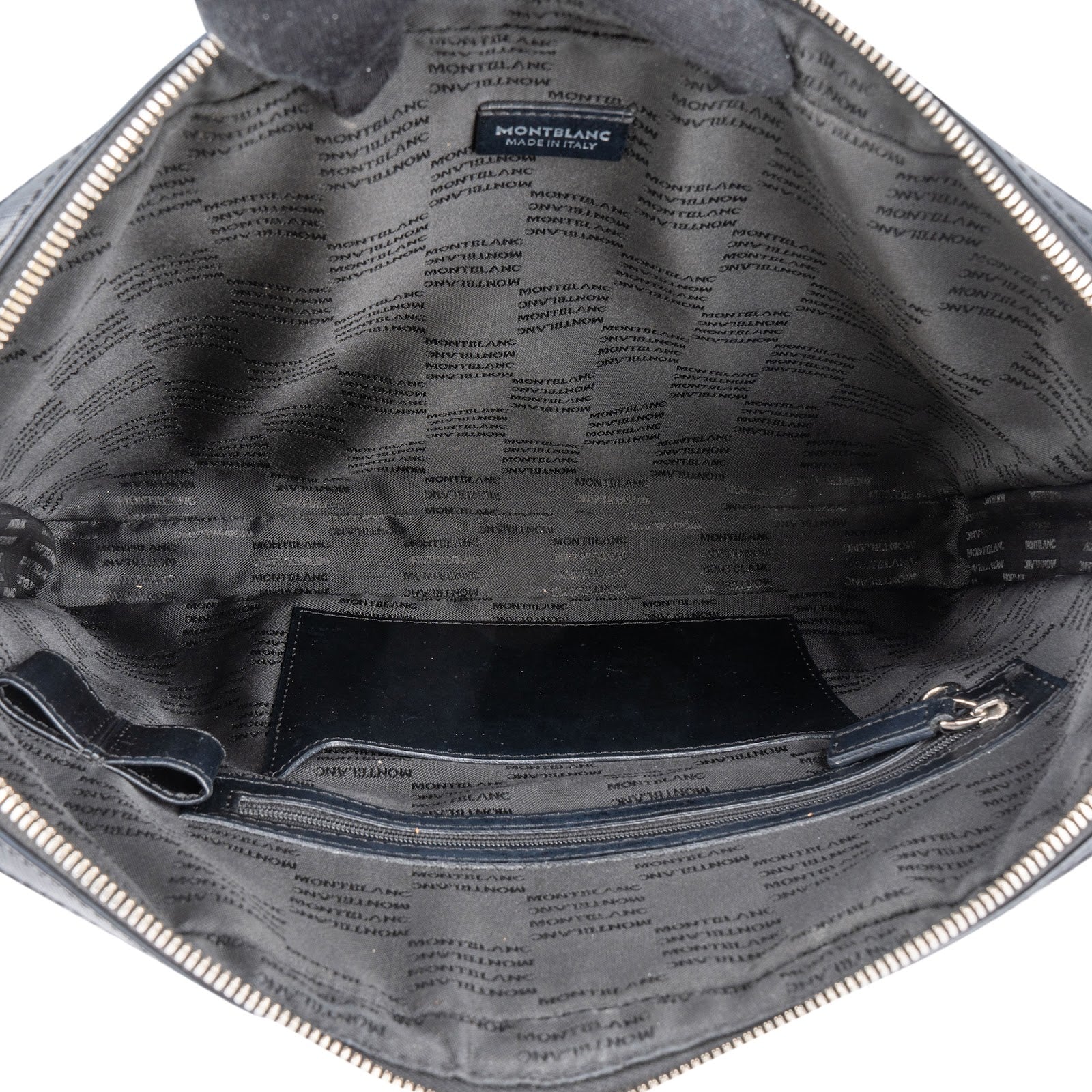 Montblanc Black Saffiano Leather Sartorial Aktentasche