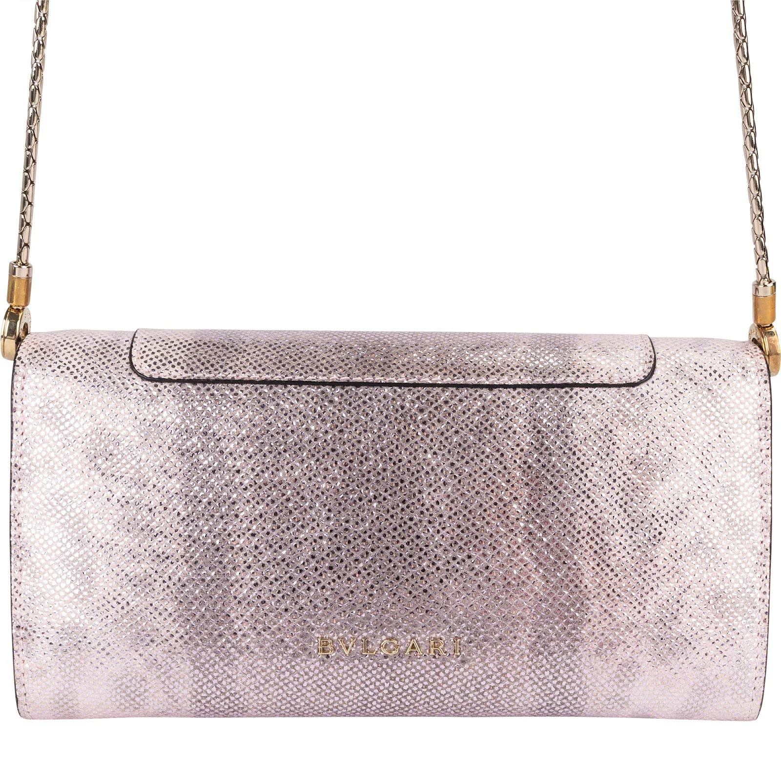 Bvlgari Metallic Serpenti Forever Wallet On Chain Crossbody Bag