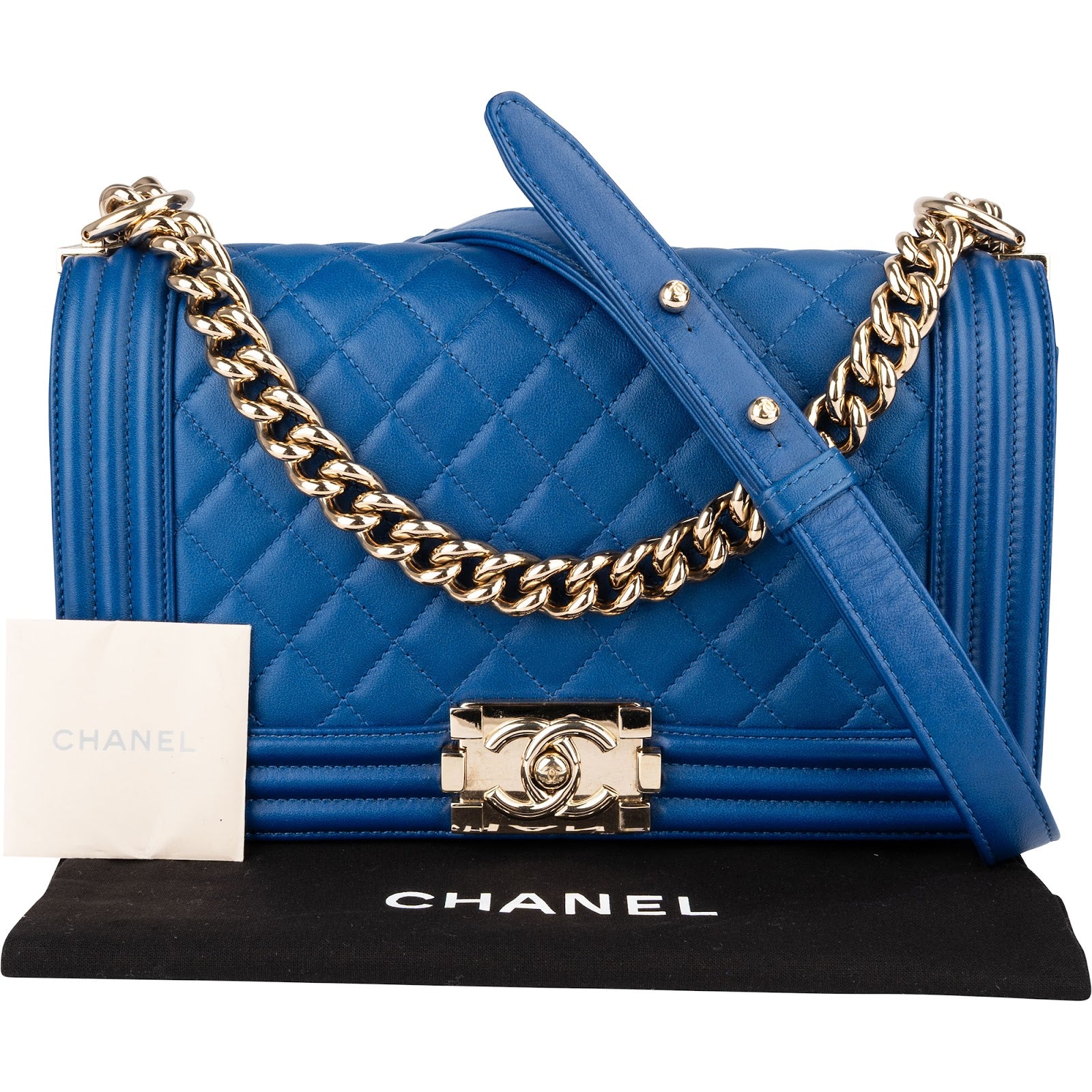 Chanel - Medium Boy Single Flap Crossbody Bag