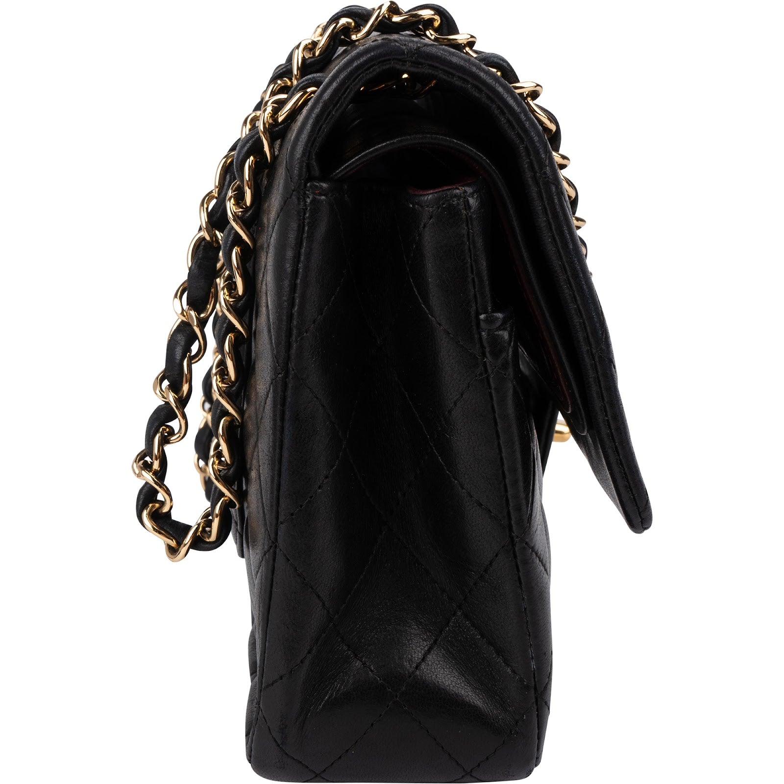 Chanel - Quilted Lambskin Medium Double Flap Shoulder Bag