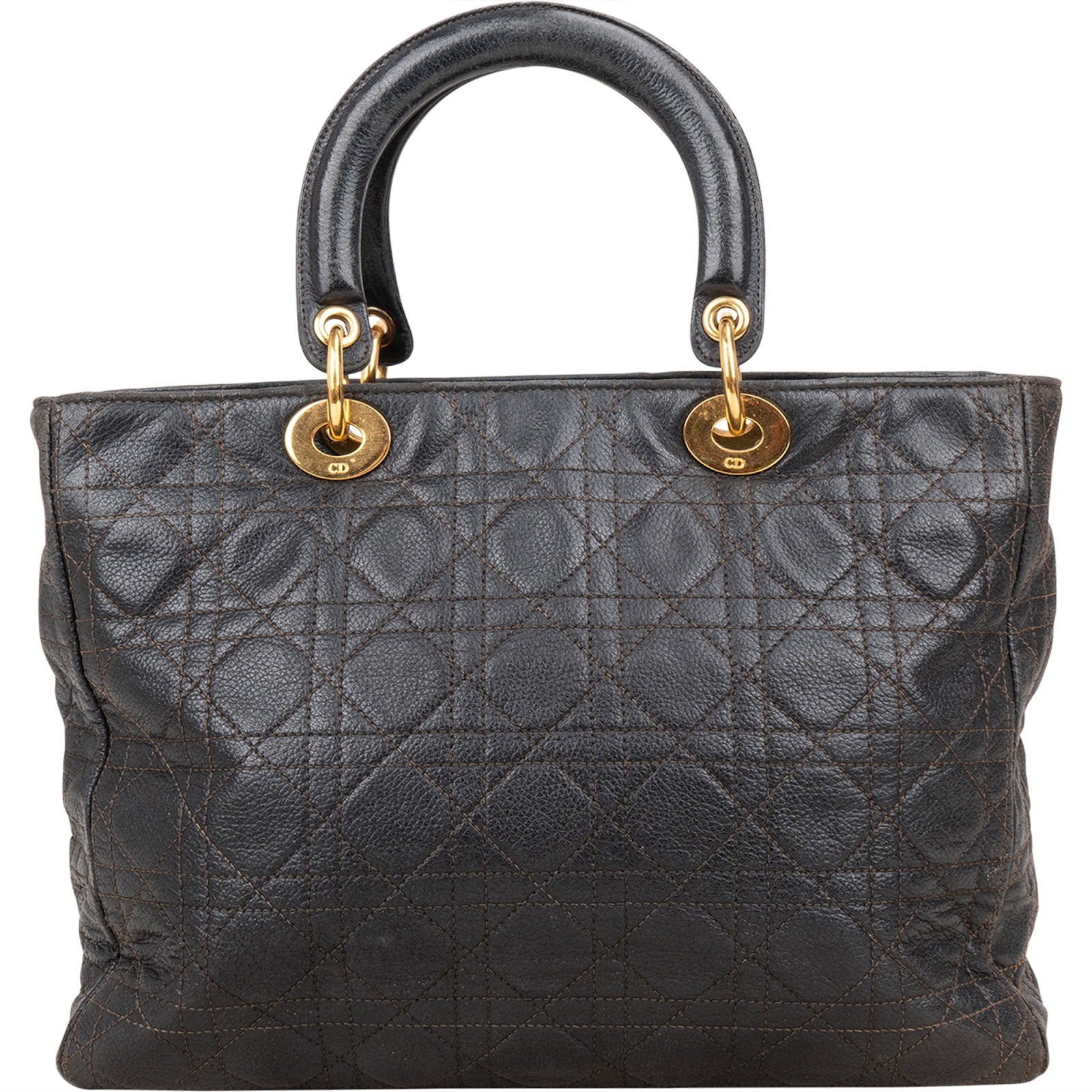 Christian Dior Quilted Caviar Leather Lady Dior Handbag