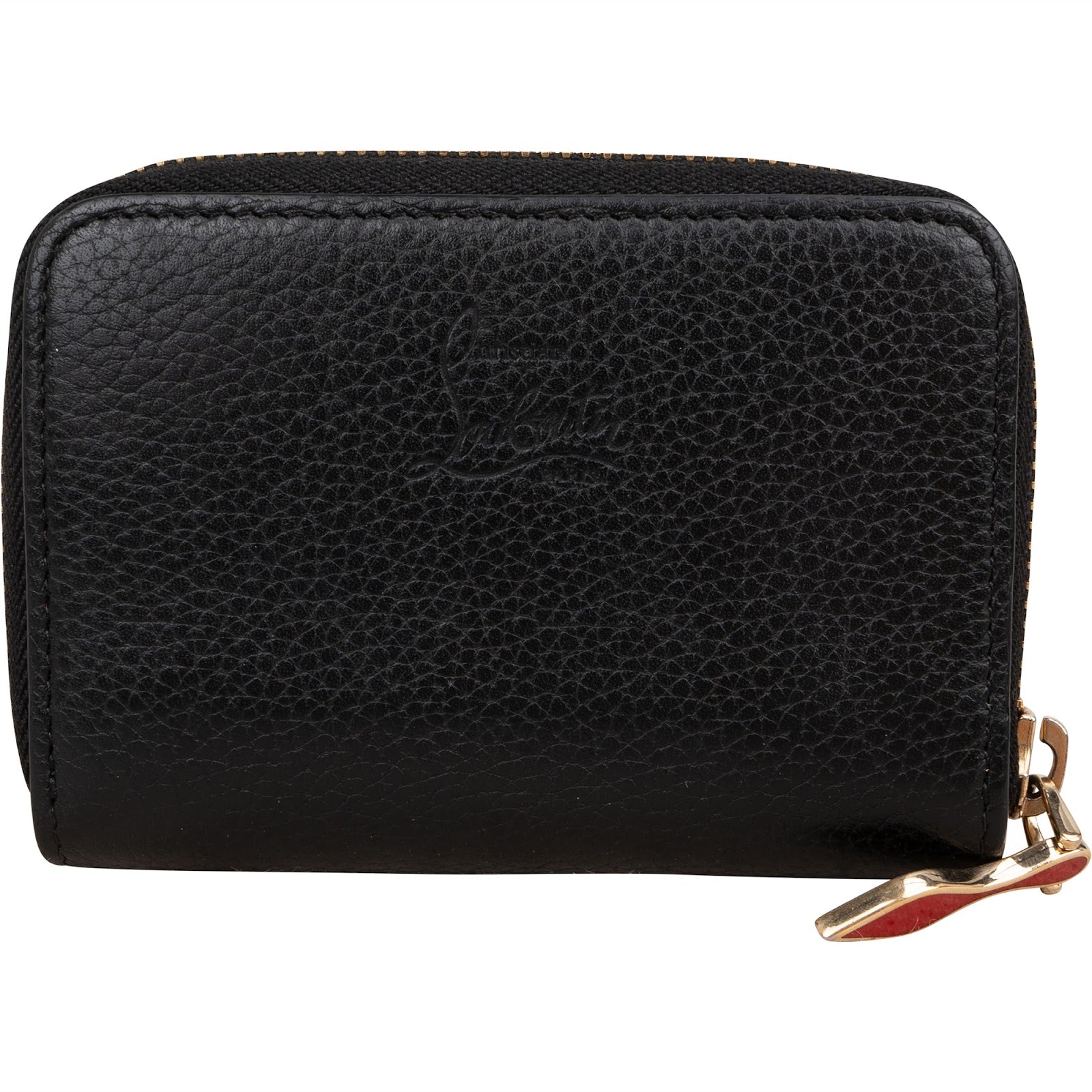 Christian Louboutin Calfskin Panettone Spikes Mini Wallet