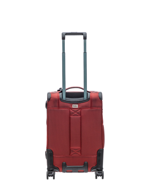 BAY soft-sided suitcase S with 4 wheels up to 57 cm 32 liters - Red