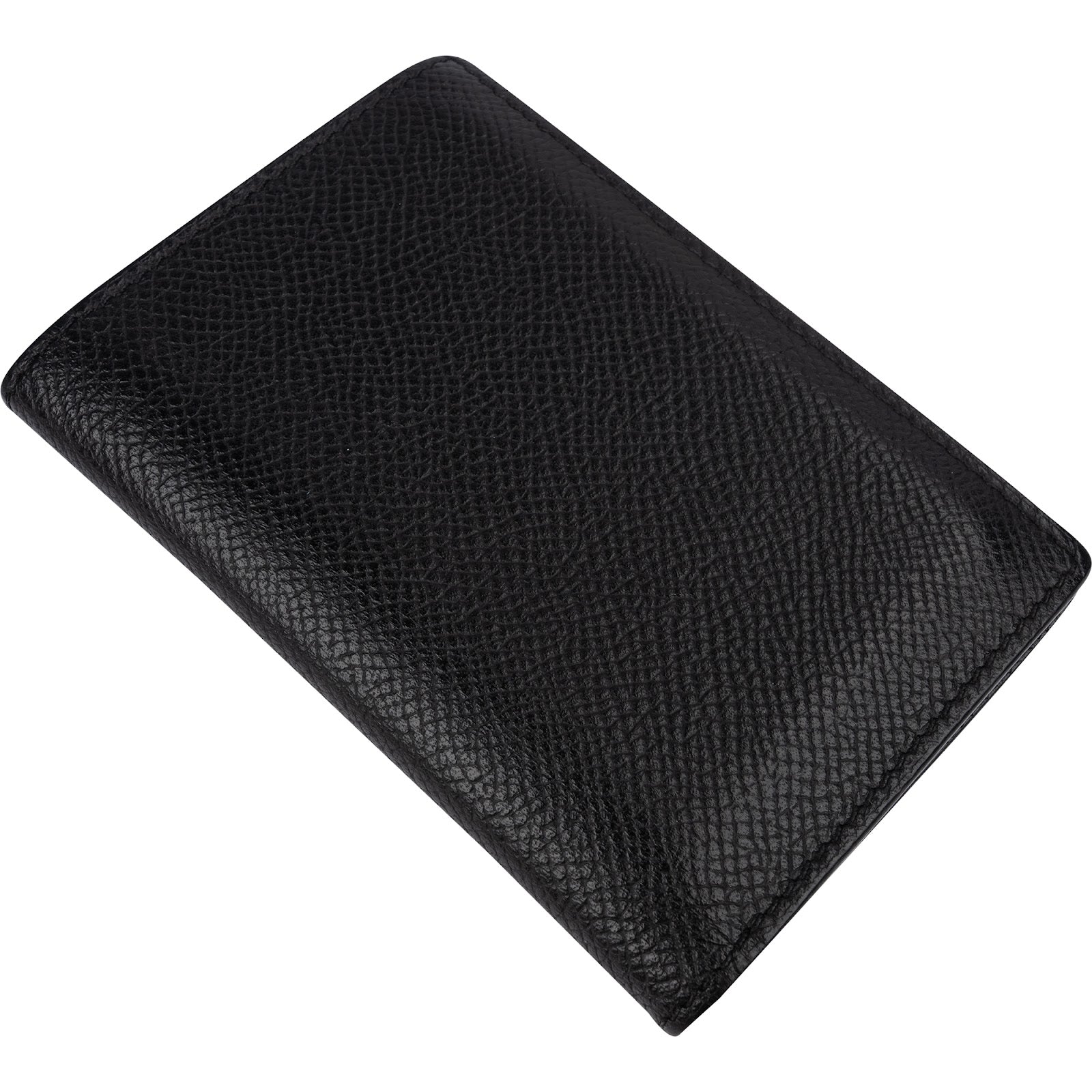 Hermès Noir Epsom Leather Card Holder Wallet