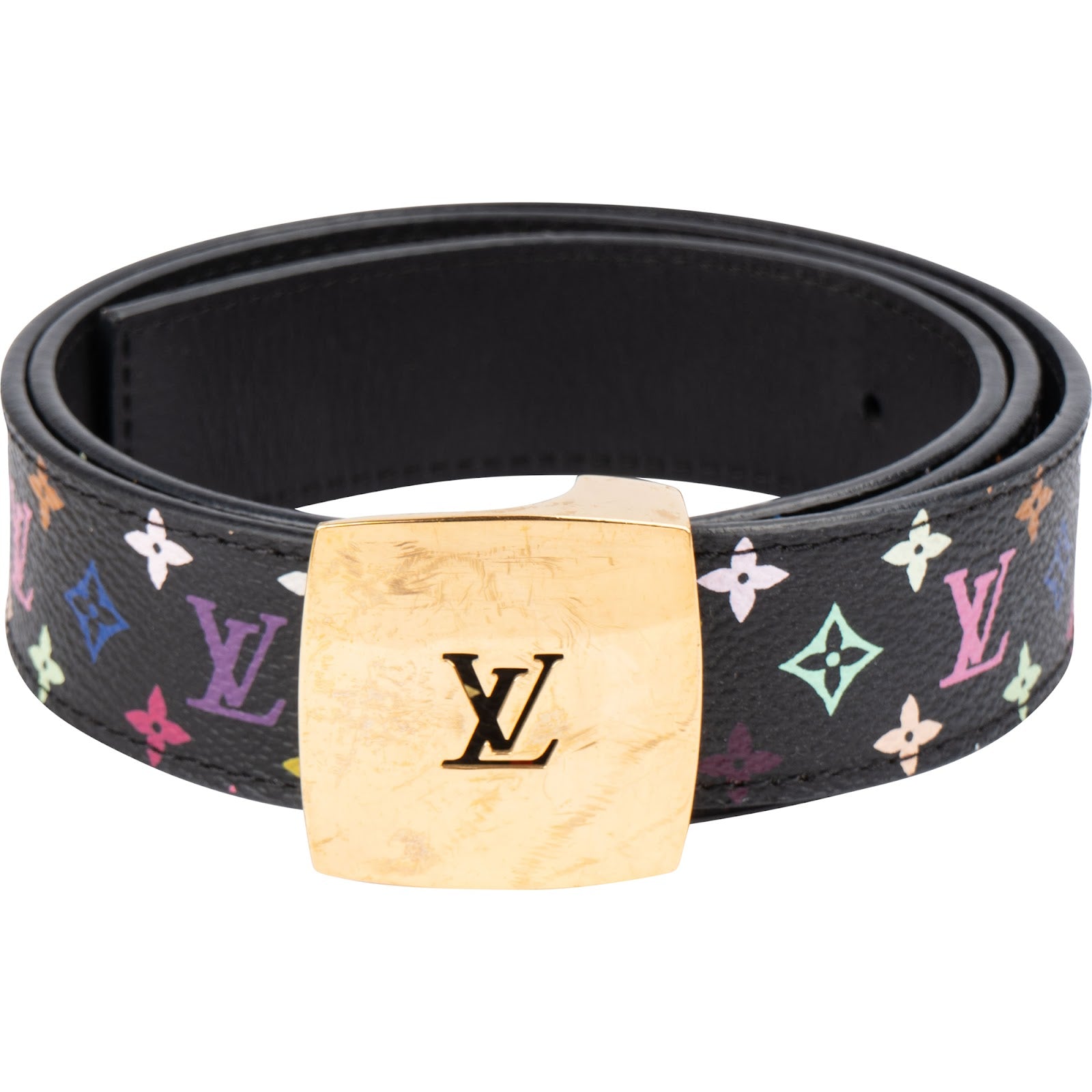 Louis Vuitton – Monogram Murakami Multicolor Initiales-riem